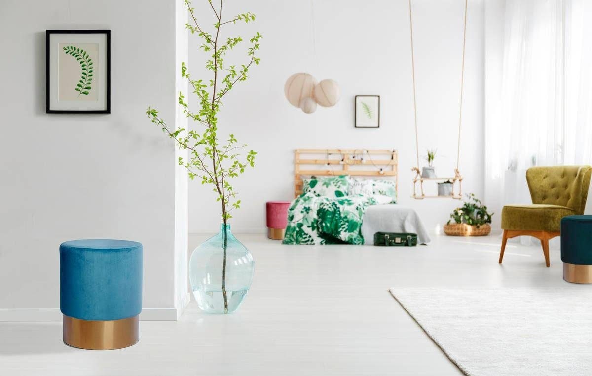 Kayoom Hocker "Nano 110, Hocker in stilvollem Design, runde Form, mit Fuß a günstig online kaufen