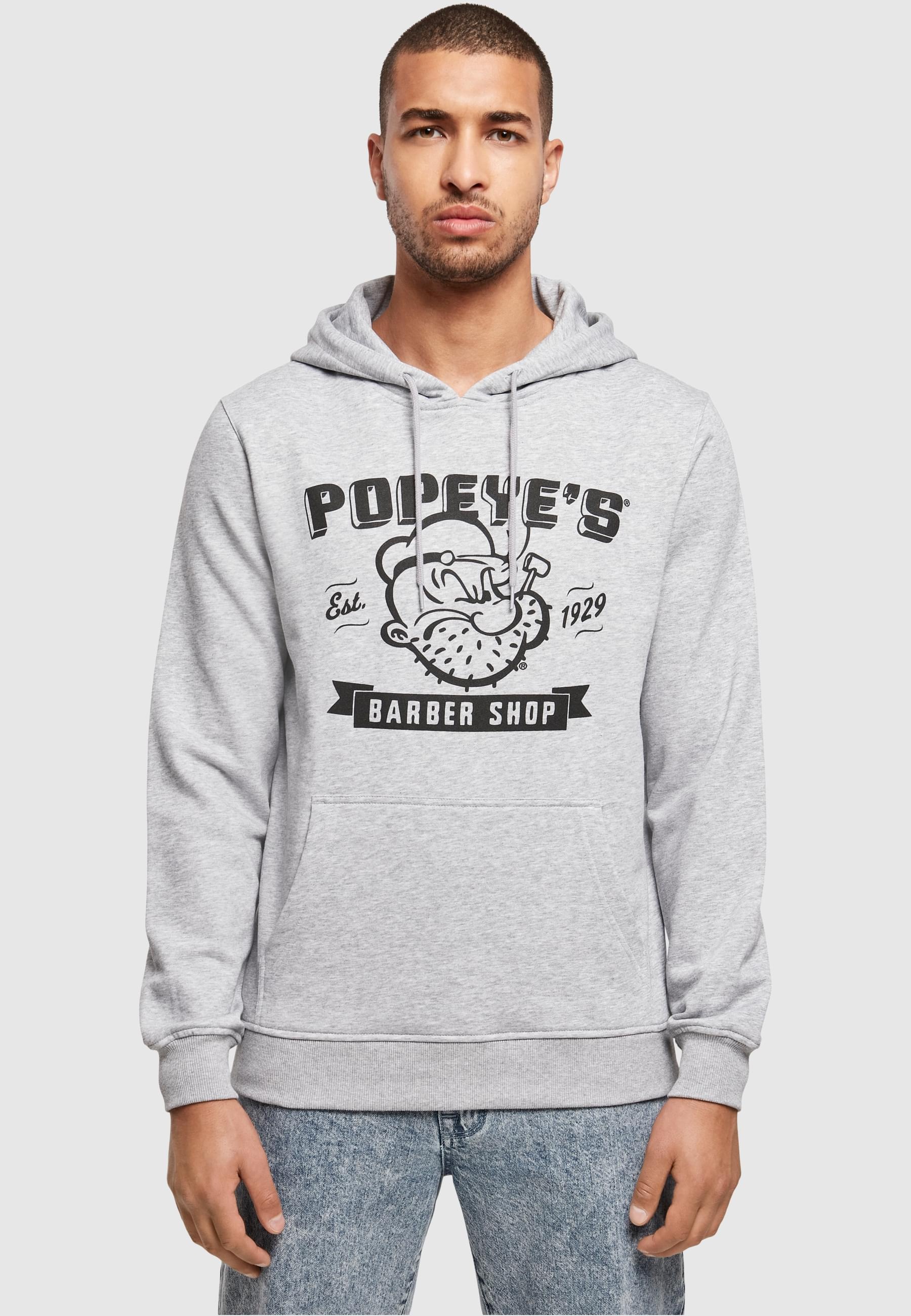 Merchcode Kapuzensweatshirt »Merchcode Herren Popeye Barber Shop Hoody«, (1 tlg.)