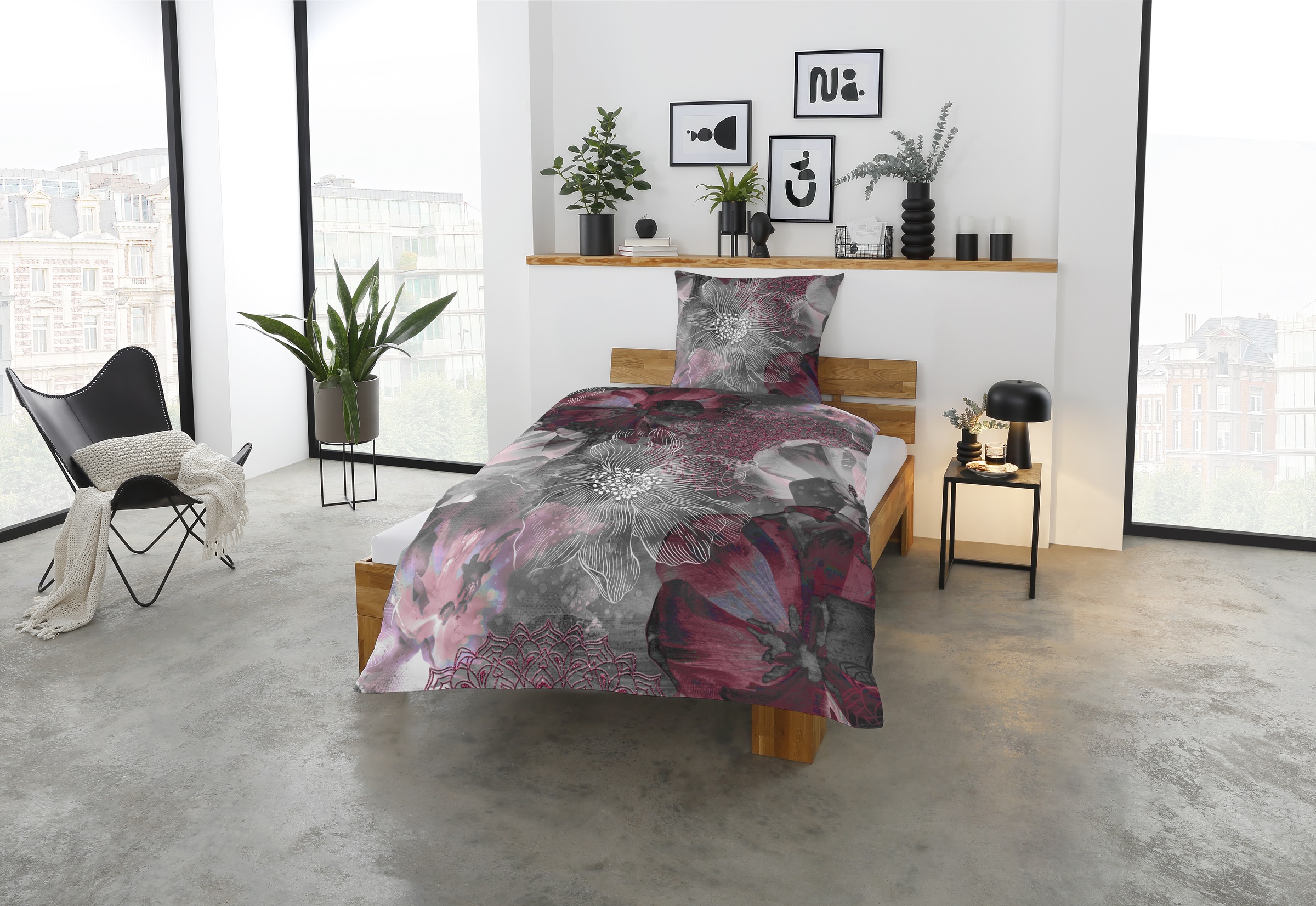 CASATEX Bettwäsche "Freda" 2 Stk. luxuriöses Design mit kräftigen und elega günstig online kaufen