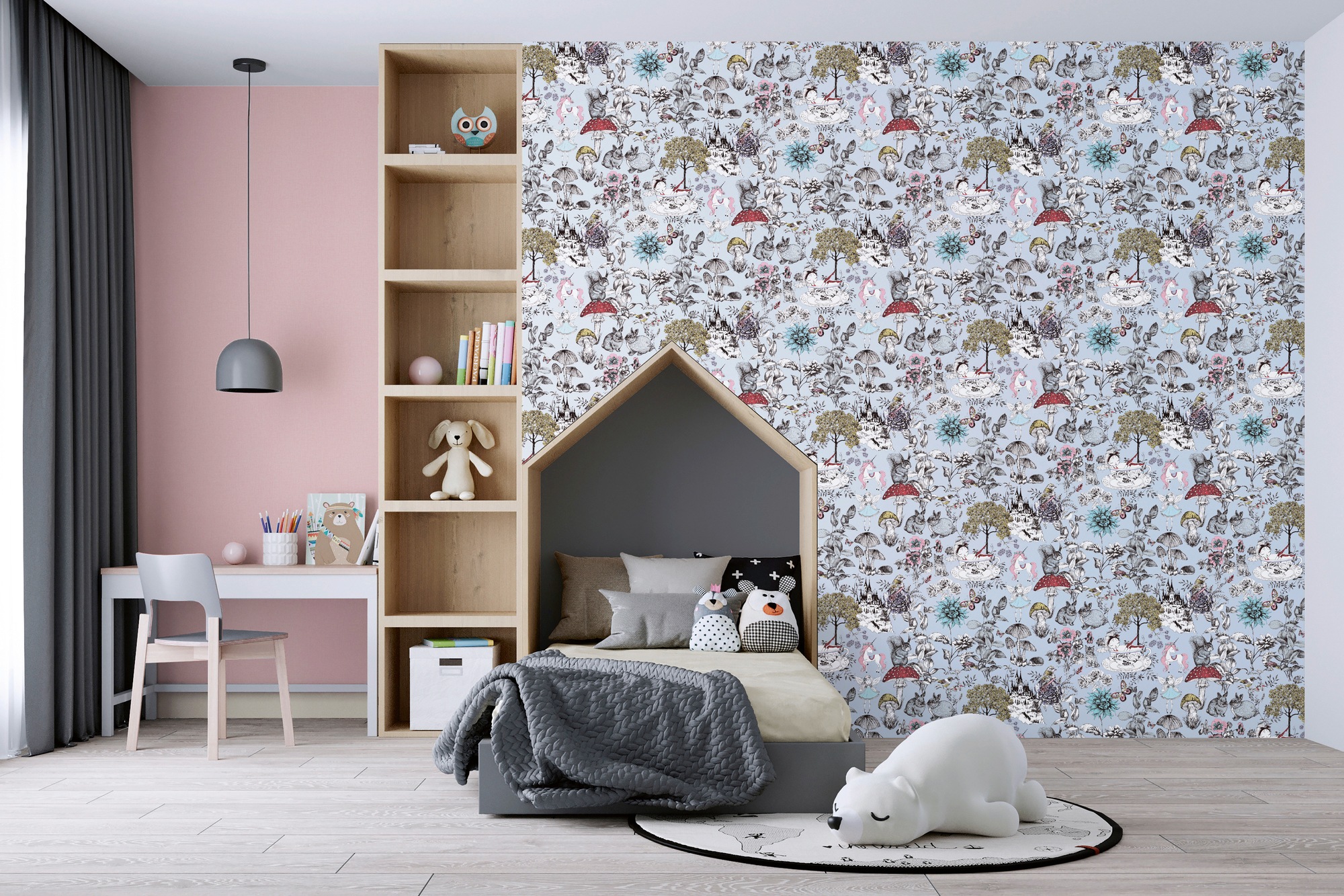 A.S. Création Vliestapete »Little Love« Motiv | abstrakt | naturalistisch glatt Kindertapete Tapete Blumen Tapeten Kinderzimmer Schlafzimmer Design