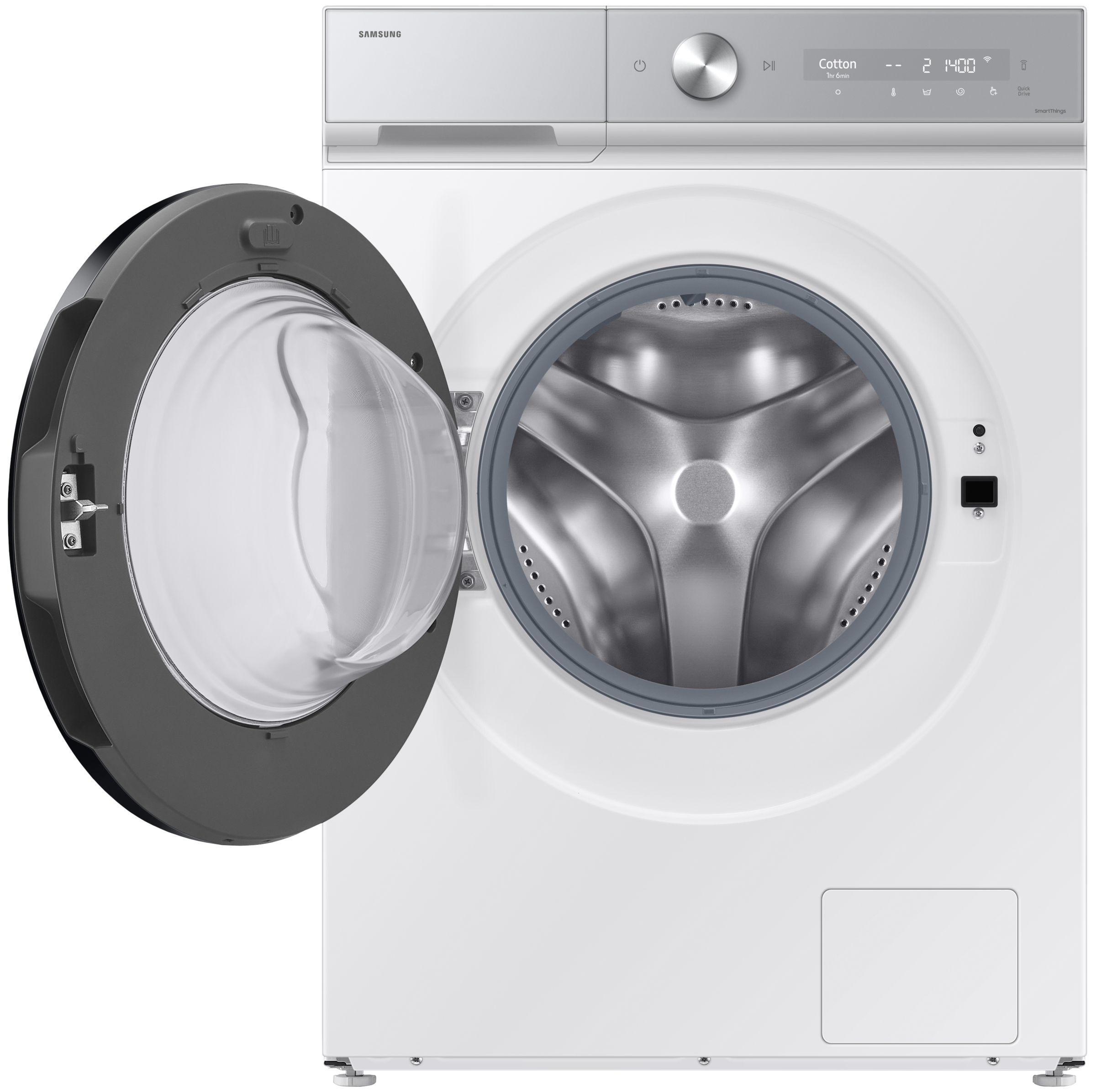 SAMSUNG Waschtrockner "WD11DB8B85GHU2", Wasch_Trocken_Zyklus: D (A-G), weiß, B:60cm H:85cm T:60cm, Waschtrockner, Quick Drive™ Option – Volle Waschleistung. Halbe Zeit, Waschtrockner 2