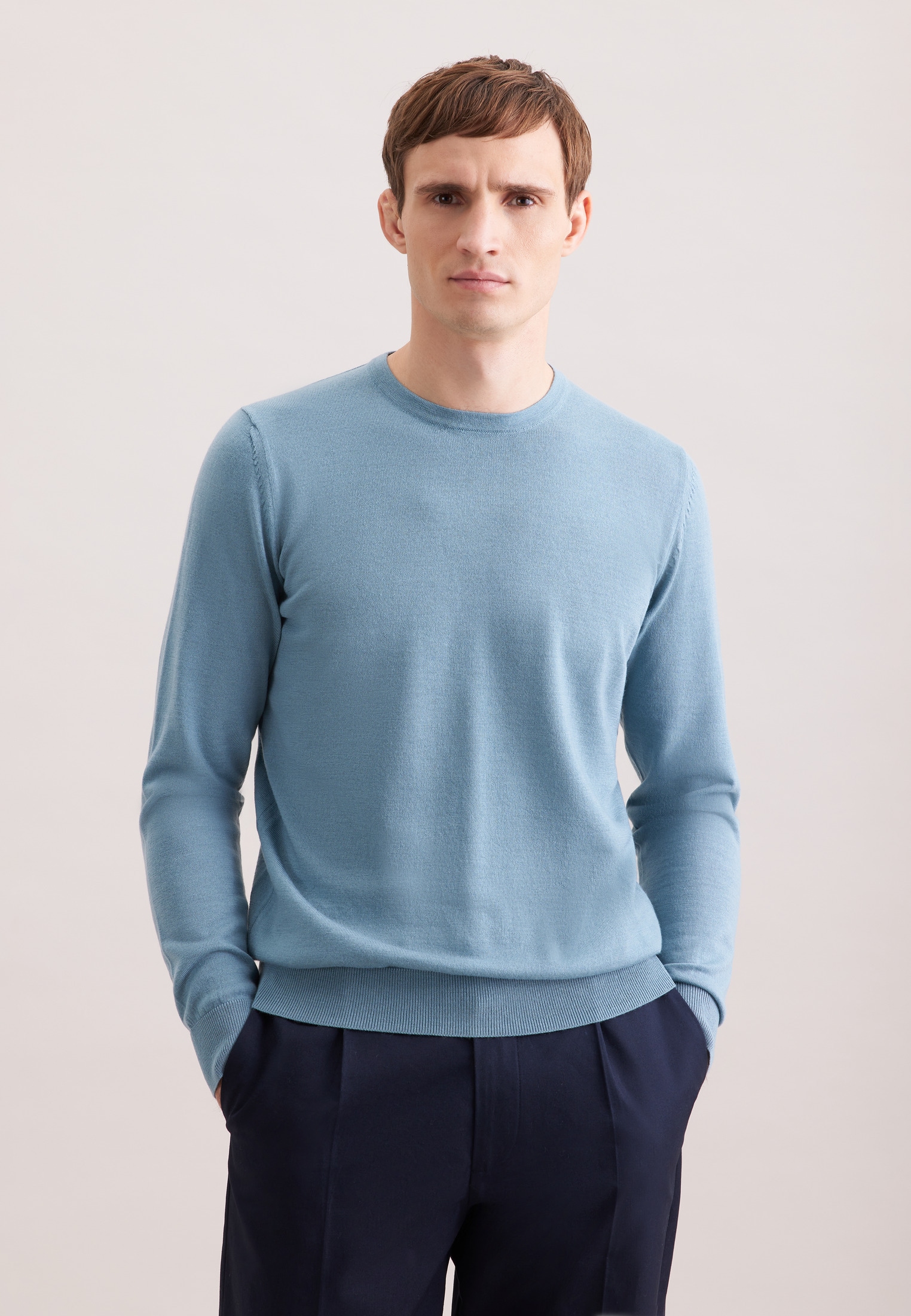 seidensticker Pullunder "Schwarze Rose" 1/1 Rundhals Uni günstig online kaufen