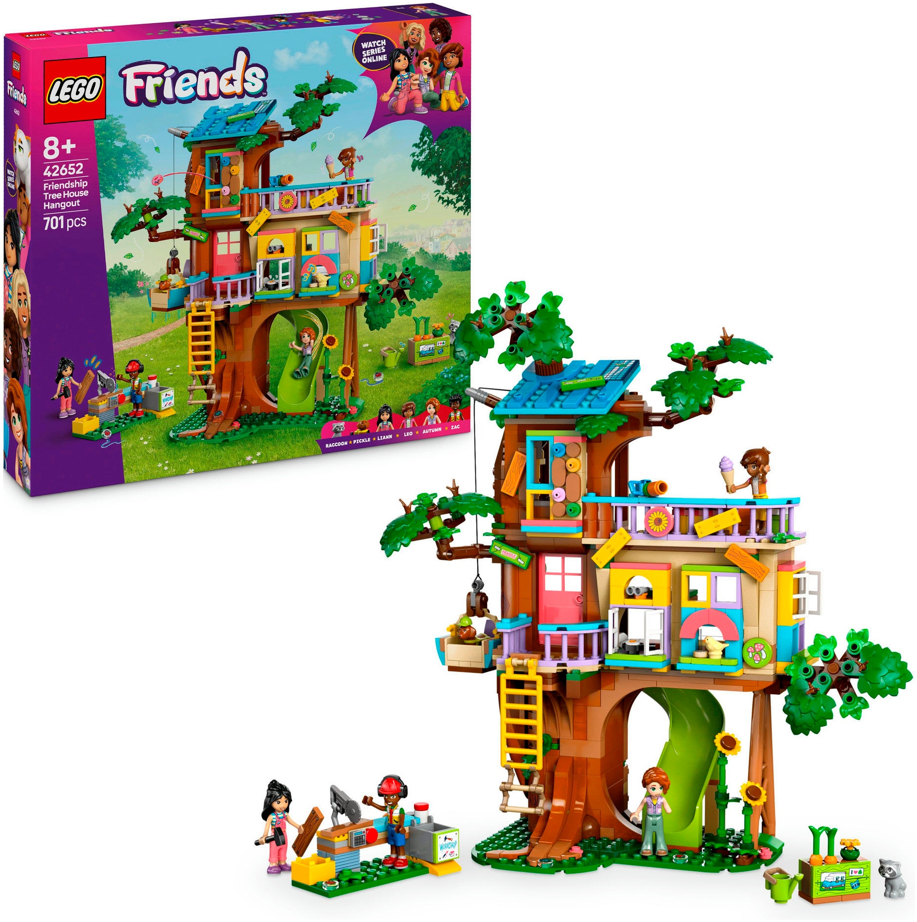 LEGO Kinder Konstruktionsspielsteine "Baumhaus (42652), LEGO Friends", bunt, Kunststoff, Spielbausteine, Made in Europe
