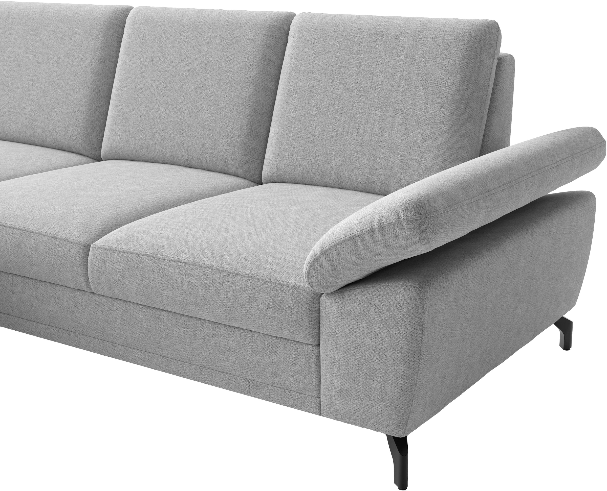 sit&more Ecksofa »Chelsea L-Form, B: 264 cm, mit Armteil-& Sitztiefenverstellung« optional Schlaffunktion und Bettkasten