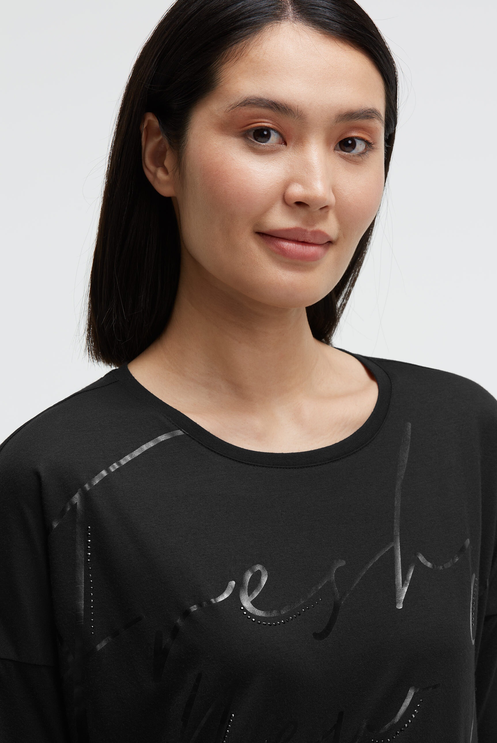 SOCCX Rundhalsshirt mit überschnittenen Schultern