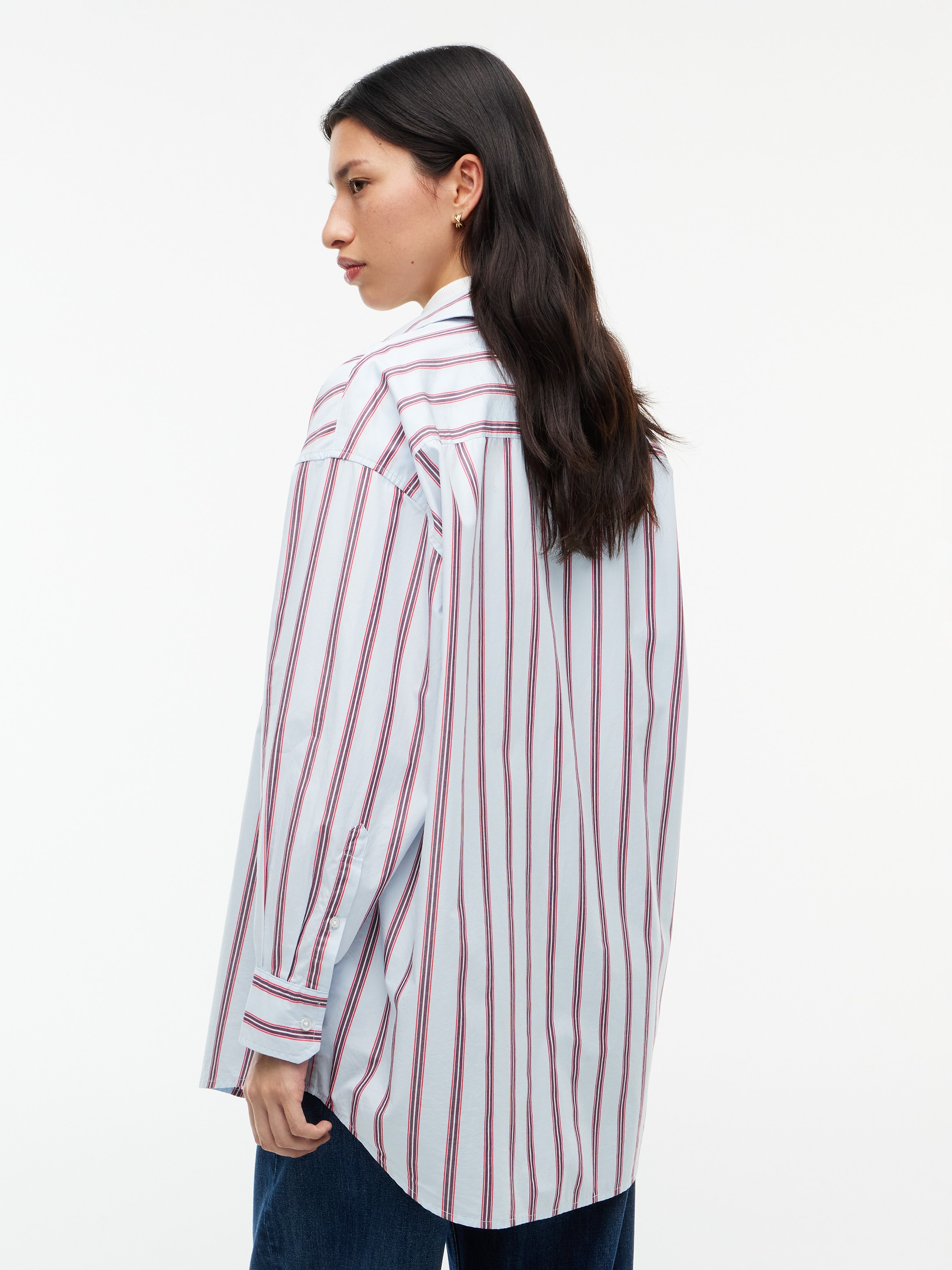 Tommy Jeans Langarmbluse »TJW OVS ESSENTIAL SHIRT EXT« Baumwolle