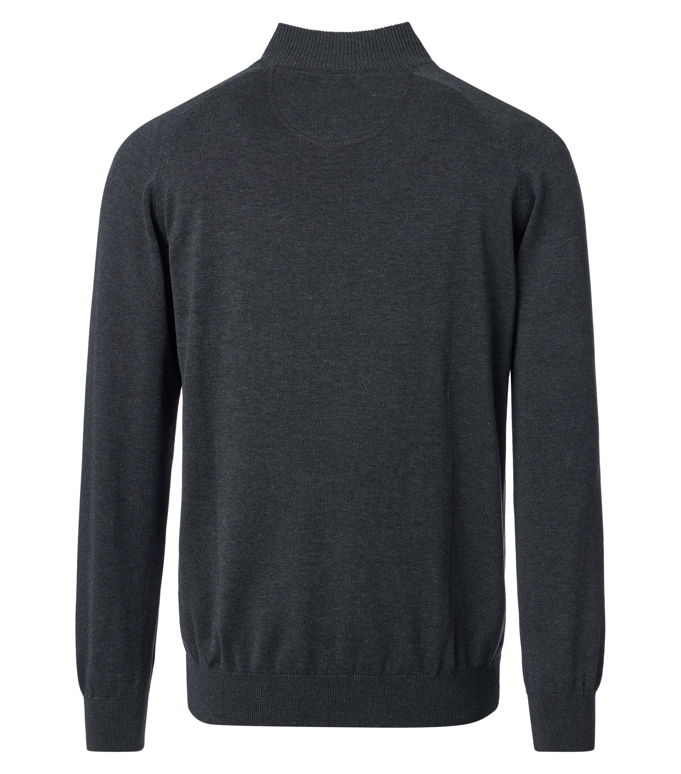 Strickjacke CASAMODA "CASAMODA Strickjacke uni", Herren, Gr. XXL, grau (grauschwarz), 100% Baumwolle, Strickjacken Strickjacke 2