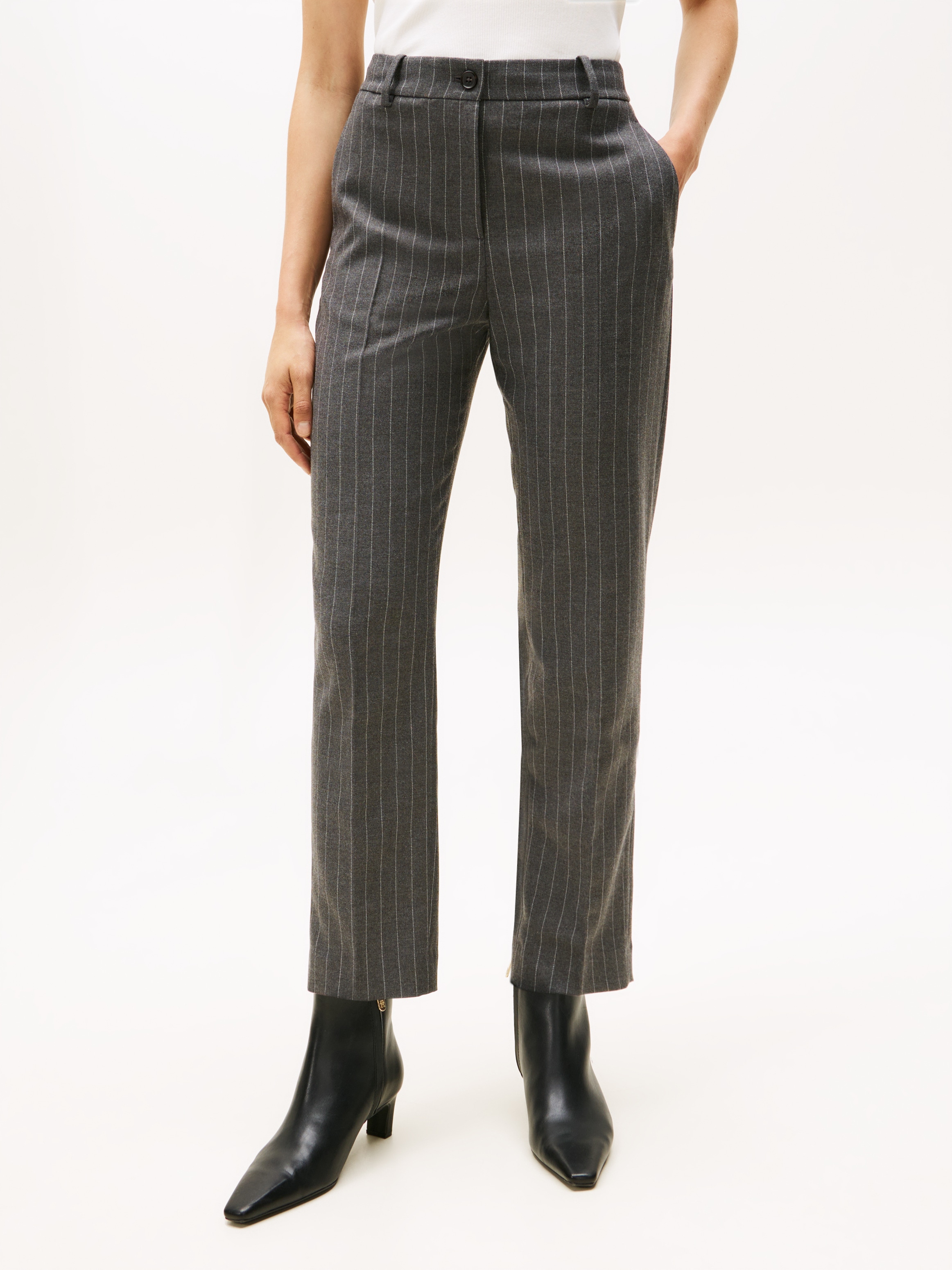 Tommy Hilfiger Webhose "PINSTRIPE SLIM STRAIGHT PANT", mit Nadelstreifen günstig online kaufen