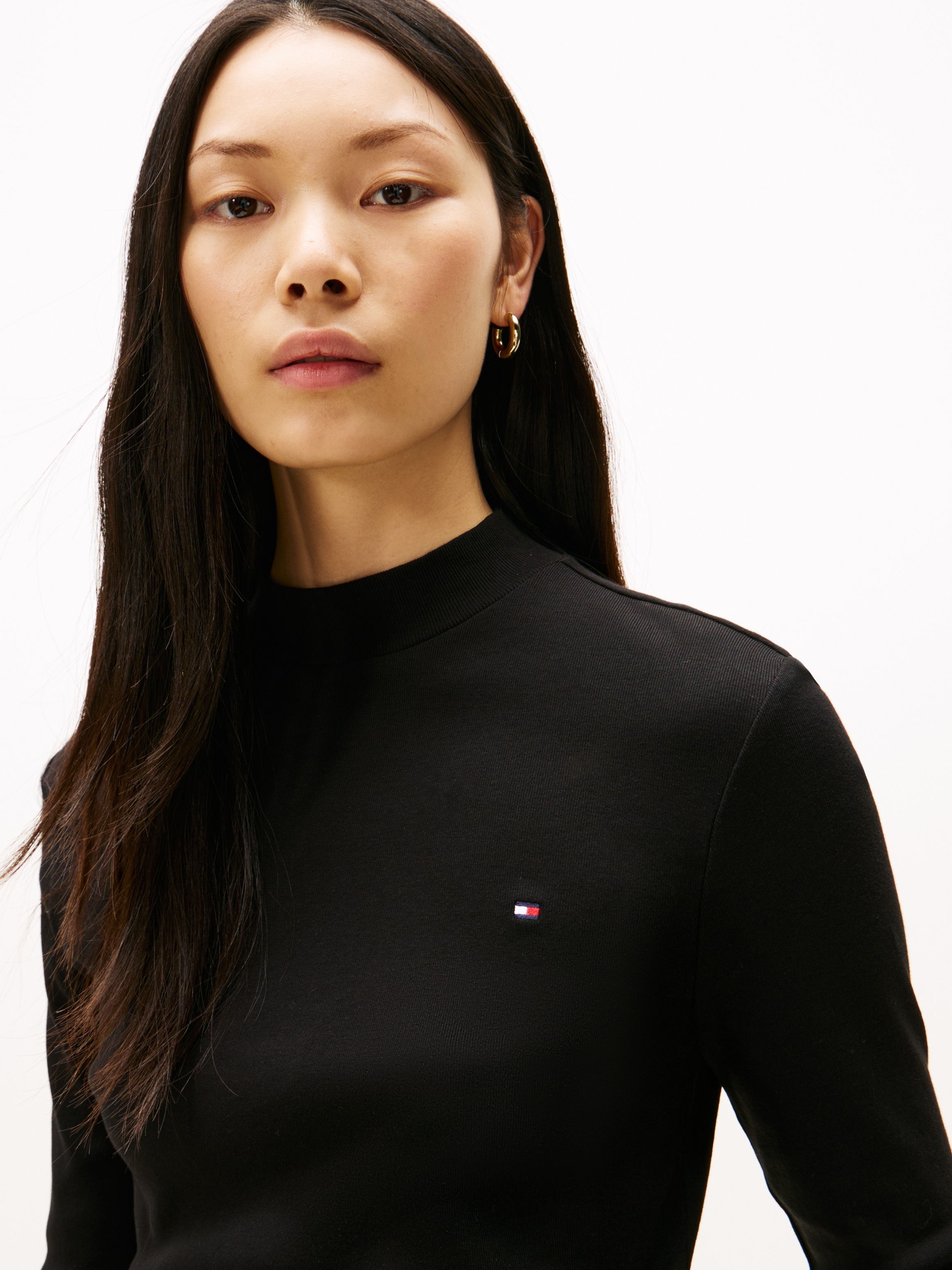 Tommy Hilfiger Langarmshirt "SLIM CODY MOCK-NK LS" günstig online kaufen