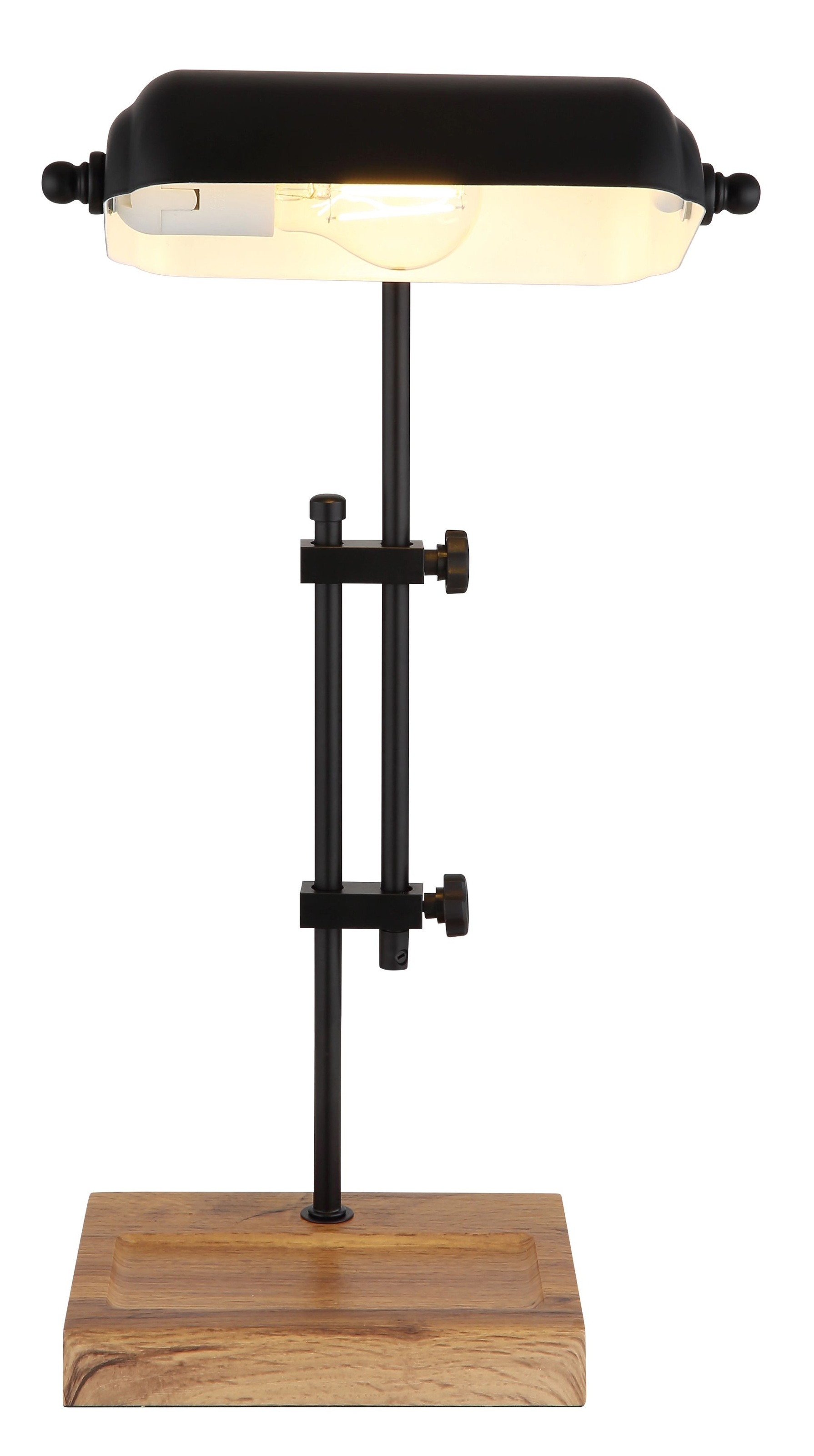 GLOBO LIGHTING Schreibtischlampe »MARID«, 1 flammig, Leuchtmittel E27 | ohne Leuchtmittel, Klassische Schreibtischleuchte, Antik-look Tischleuchte, Bankerlamp