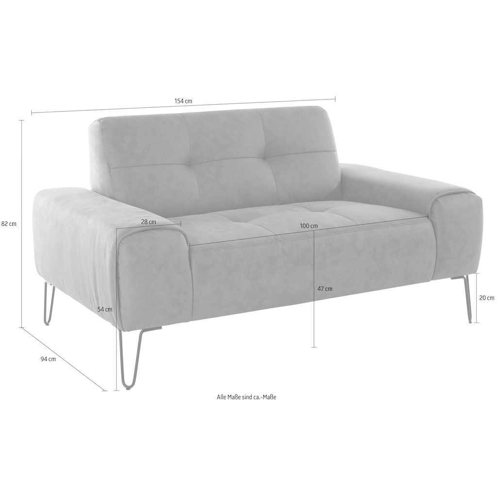 exxpo - sofa fashion 2-Sitzer »Taranto«