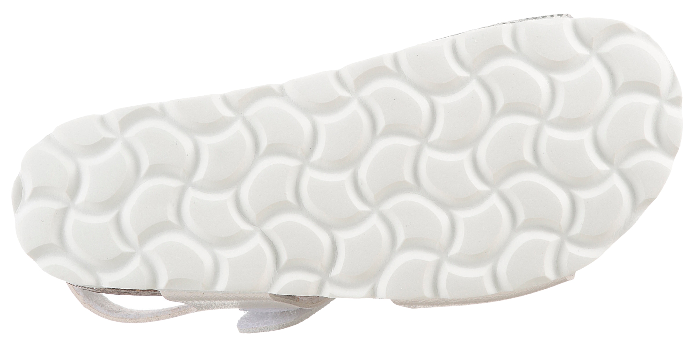 KIDSWORLD Riemchensandale, Sommerschuh, Klettschuh, Urlaubschuh, Strandschuh in Metallic-Optik