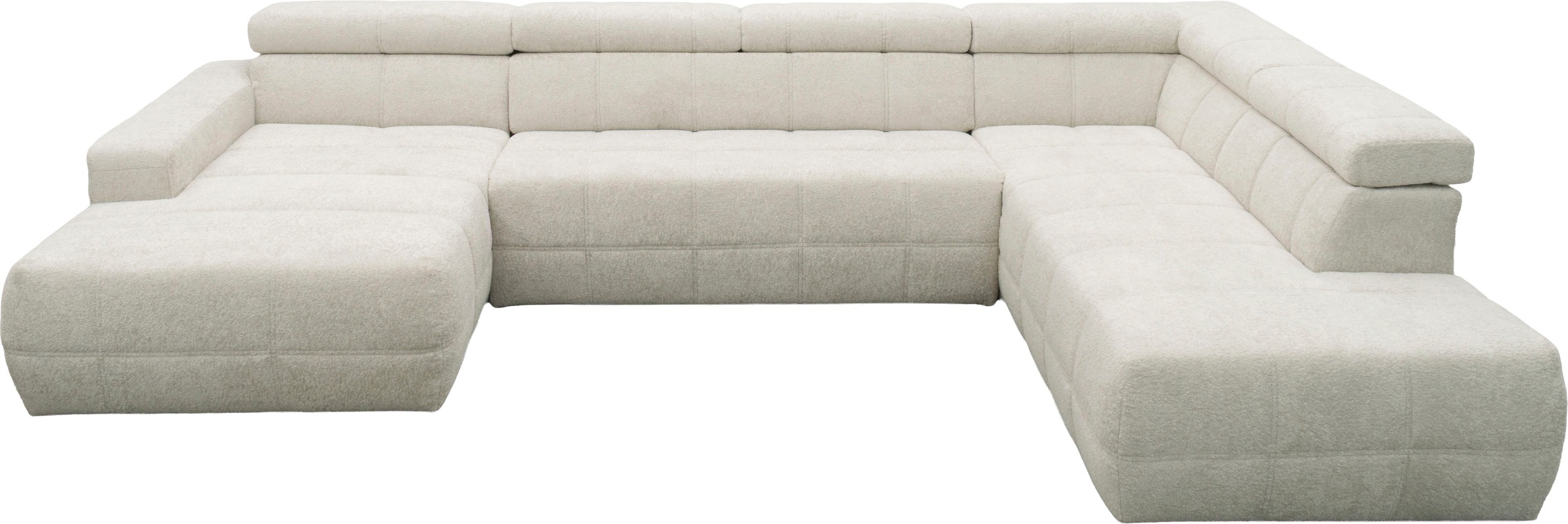 OTTO home Wohnlandschaft »Ballerup 359 x 228 cm, auch mit verstellbarer Sitztiefe« Kopfteile verstellbar, Pet Friendly Bezug, U-Form