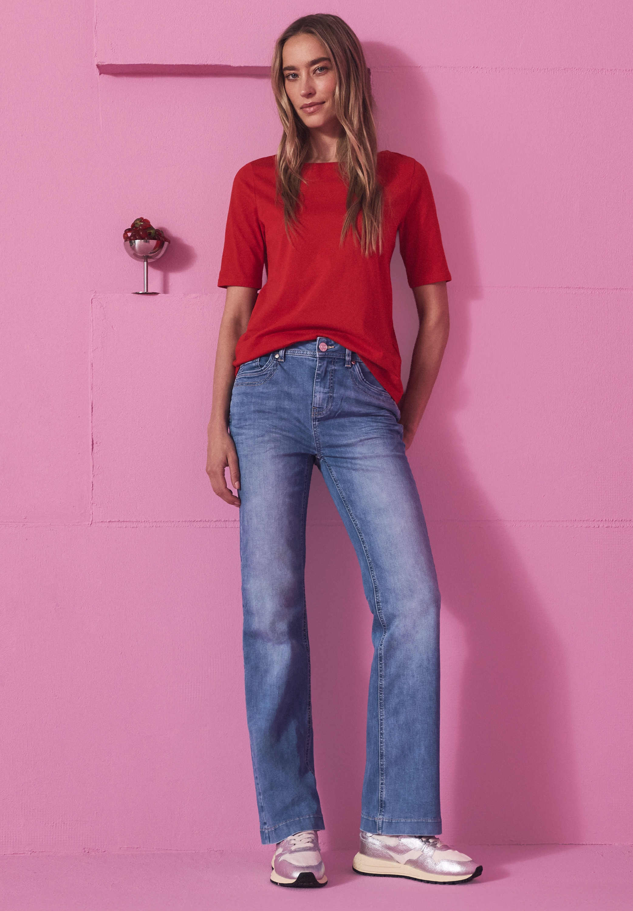 STREET ONE Slim-fit-Jeans High Waist