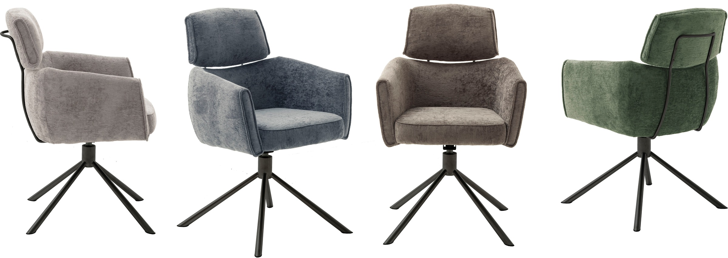 Thumbnail - MCA furniture Esszimmerstuhl "QUEBEC" (Set) 2 Stk.(2er-Set), 360 drehbar, Taschenfederkern, Sitzhöhe ca. 51 cm