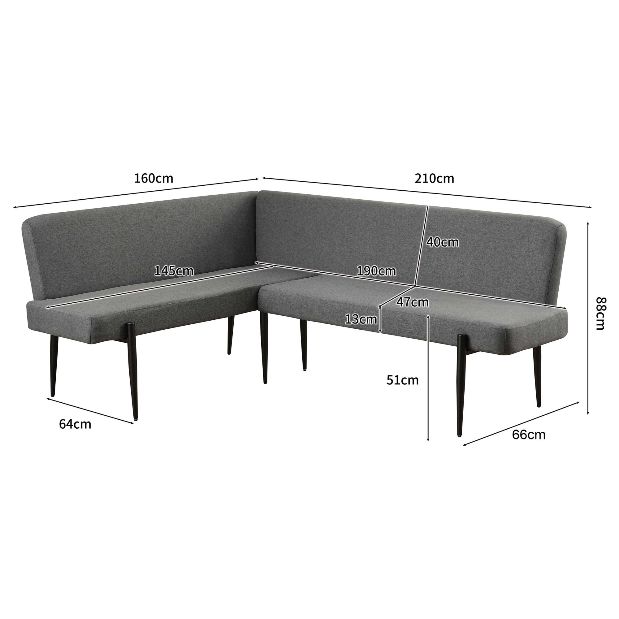 OTTO home Eckbank »Frida« Federkern, pflegeleichtem Velours oder Webstoff Bezug, Breite 210 cm