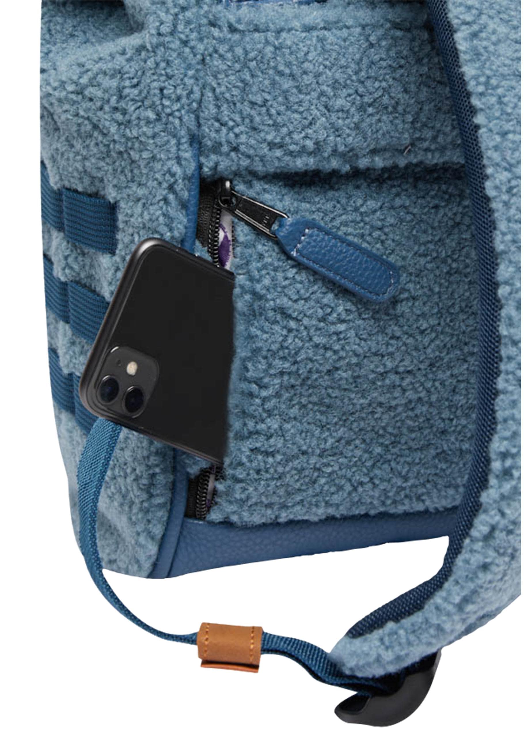 CABAIA Tagesrucksack »Adventurer S Fleece«, Fleece-Rucksack mit austauschbaren Vordertaschen