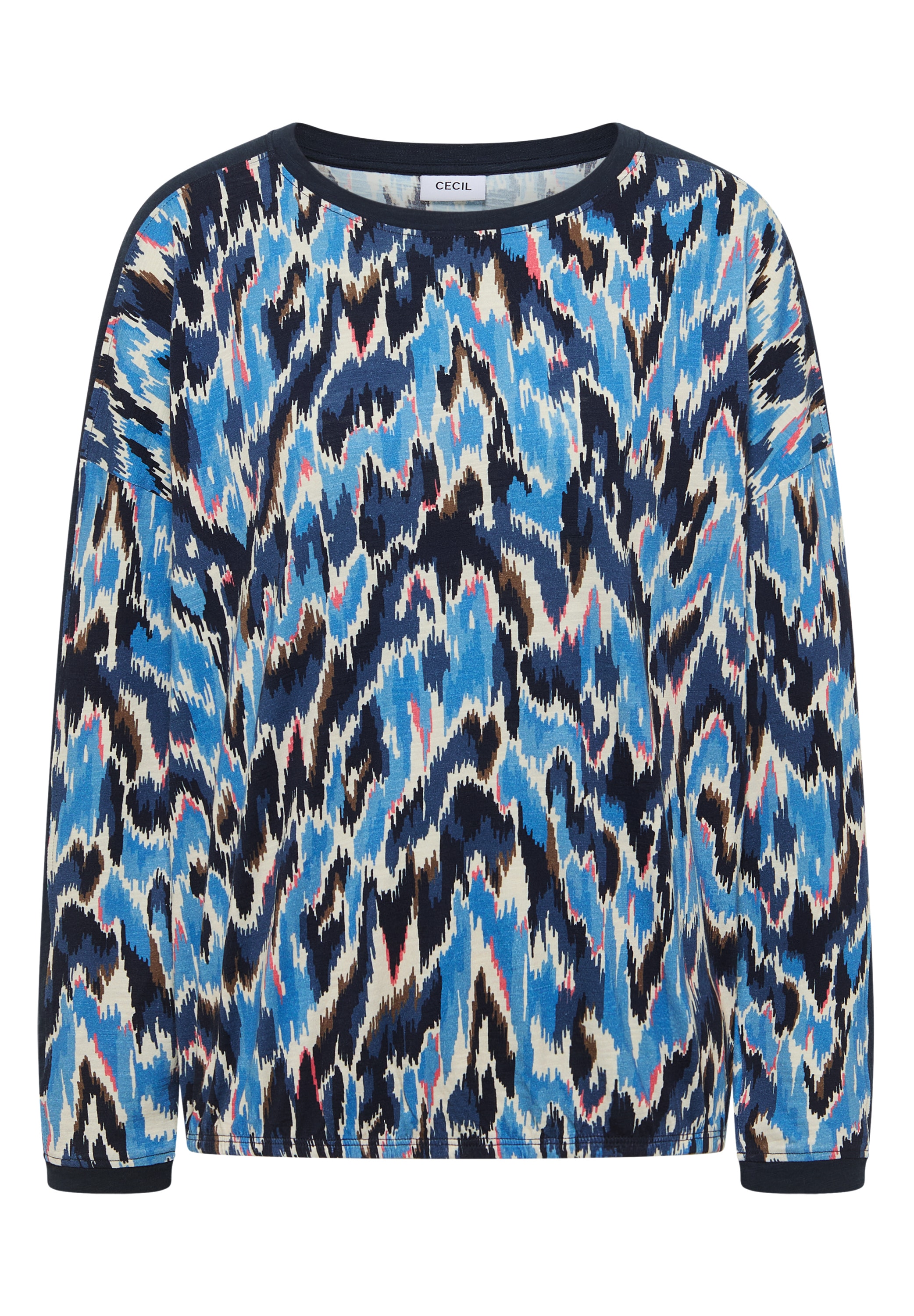 Cecil Langarmshirt mit Tape Detail am Ärmel