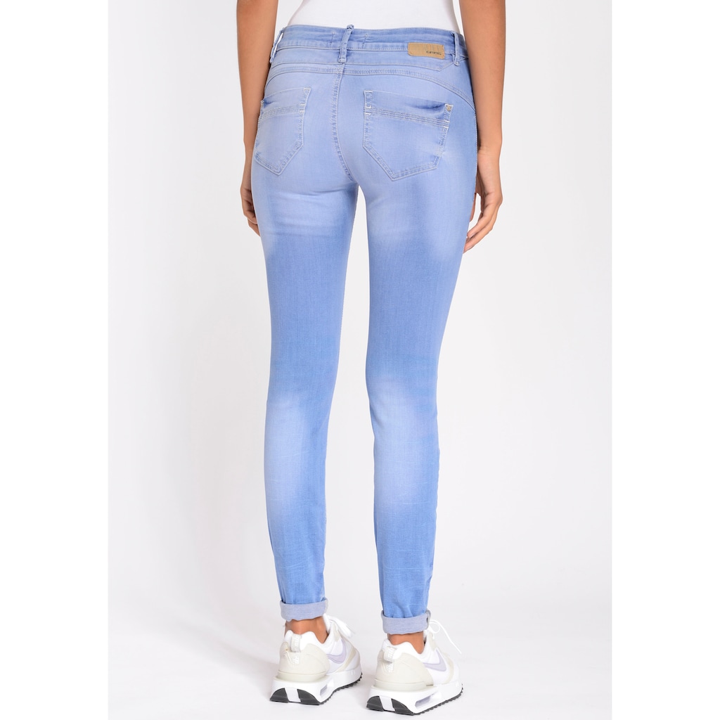 GANG Skinny-fit-Jeans »94NELE«, mit Stretch und seitlichen Dreieckseinsätzen