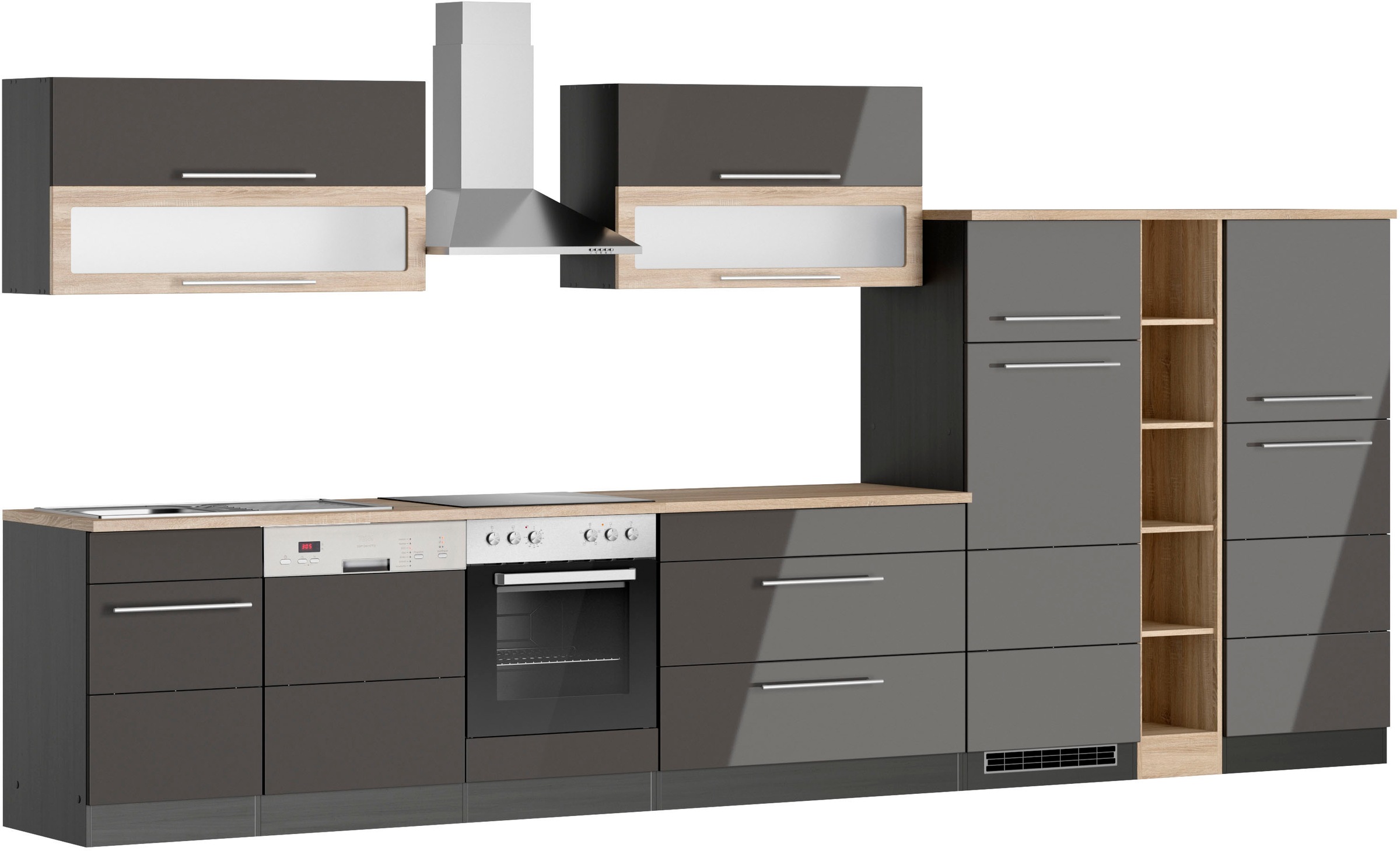 Thumbnail - KOCHSTATION Küchenzeile "KS-Wien" Breite 420 cm, wahlweise mit E-Geräten