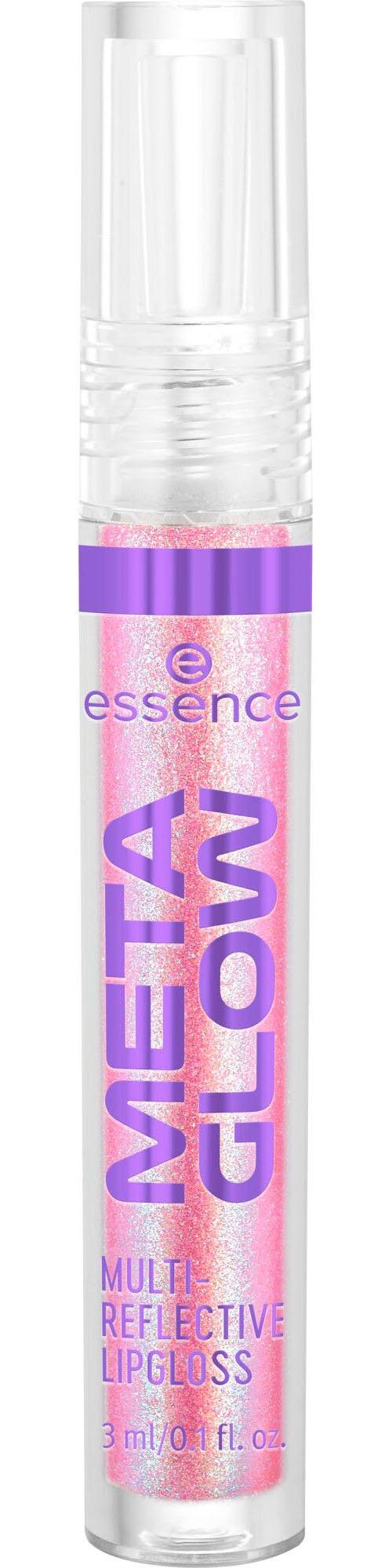 Essence Lipgloss »META GLOW MULTI-REFLECTIVE LIPGLOSS«, (3er Pack), mit holografischem Glanz