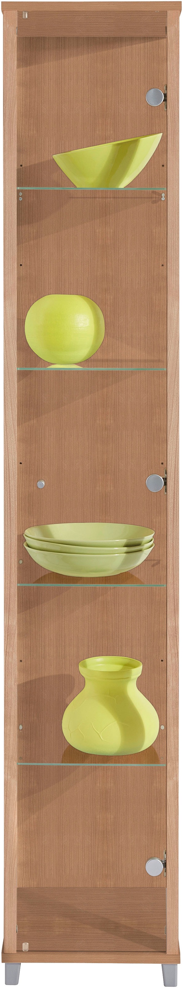 fif möbel Vitrine »OPTIMA Höhe ca. 172 cm«, Standvitrine/Glasvitrine 1x Glastür,perfekt für Sammler,Sammlervitrine