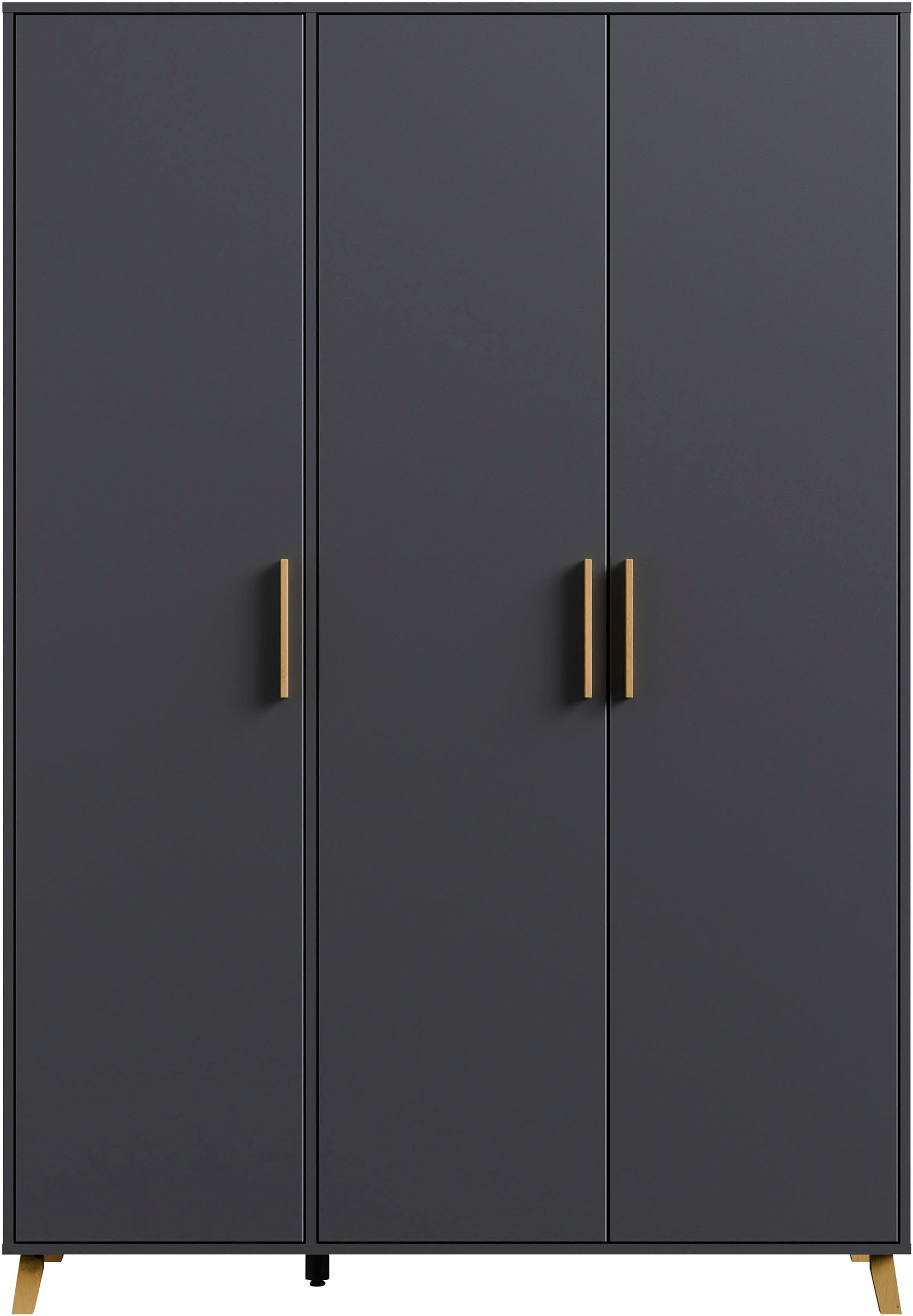 rauch Drehtürenschrank »Kleiderschrank Schrank Garderobe Wäscheschrank SHINJO«, (in 3 verschiedenen Ausstattungen BASIC/CLASSIC/PREMIUM), Griffe und Füße aus Massivholz, viel Stauraum MADE IN GERMANY