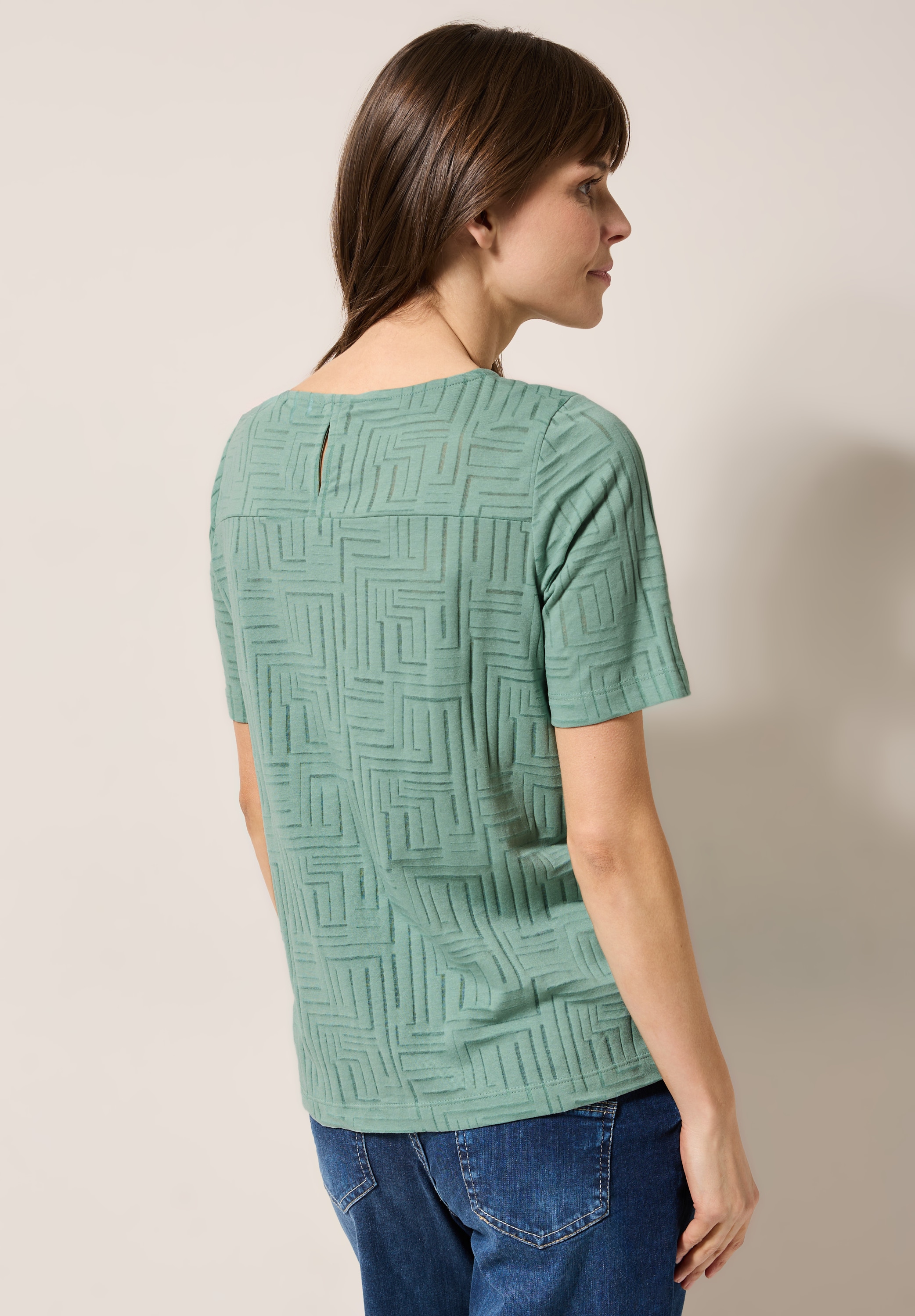 Cecil T-Shirt, mit U-Boot-Ausschnitt