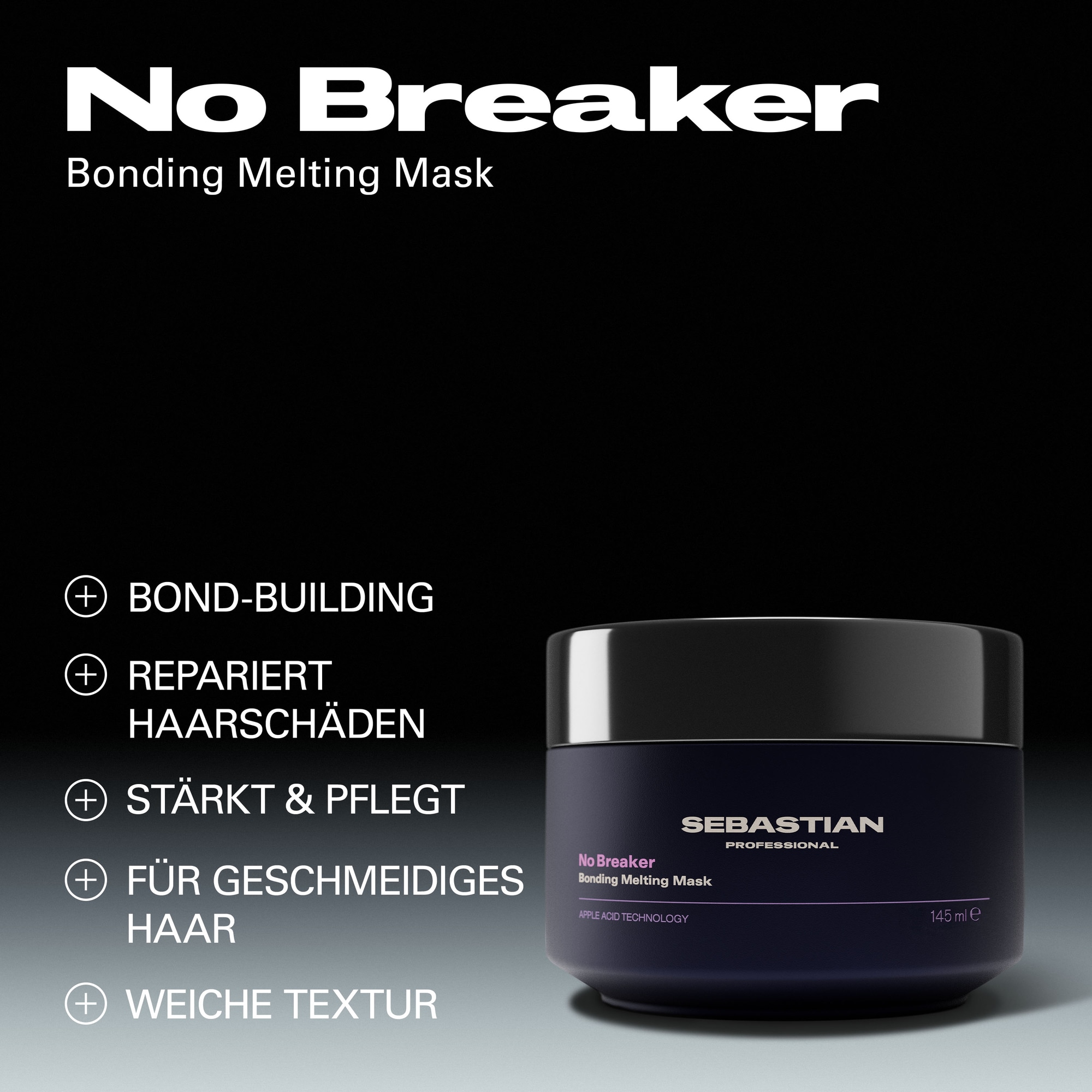 Sebastian Professional Haarmaske »No Breaker Bonding Mask« für geschädigtes Haar, als Creme