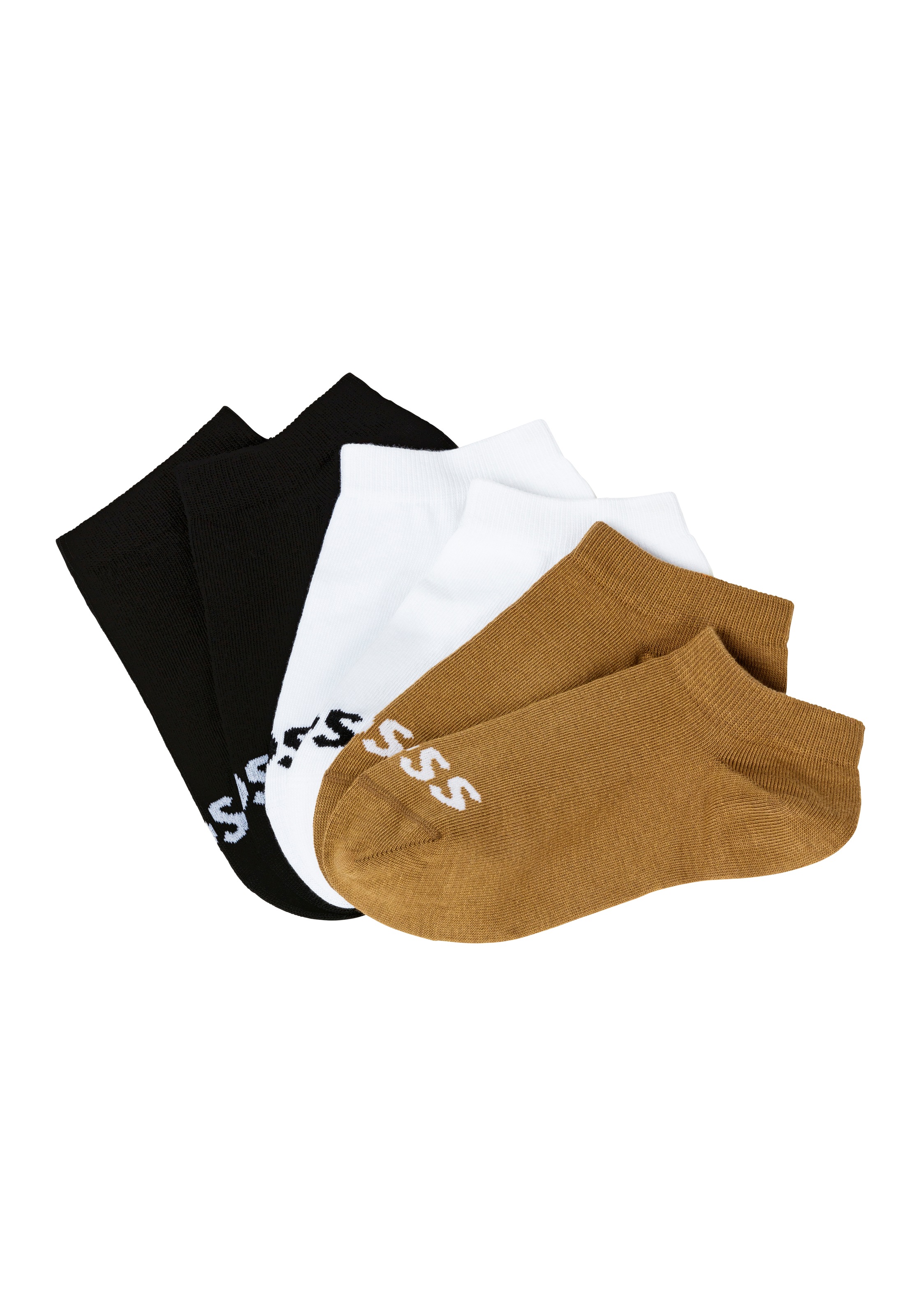 BOSS Sneakersocken "3P AS Logo CC W", (Packung, 3er), mit BOSS Logoschriftz günstig online kaufen