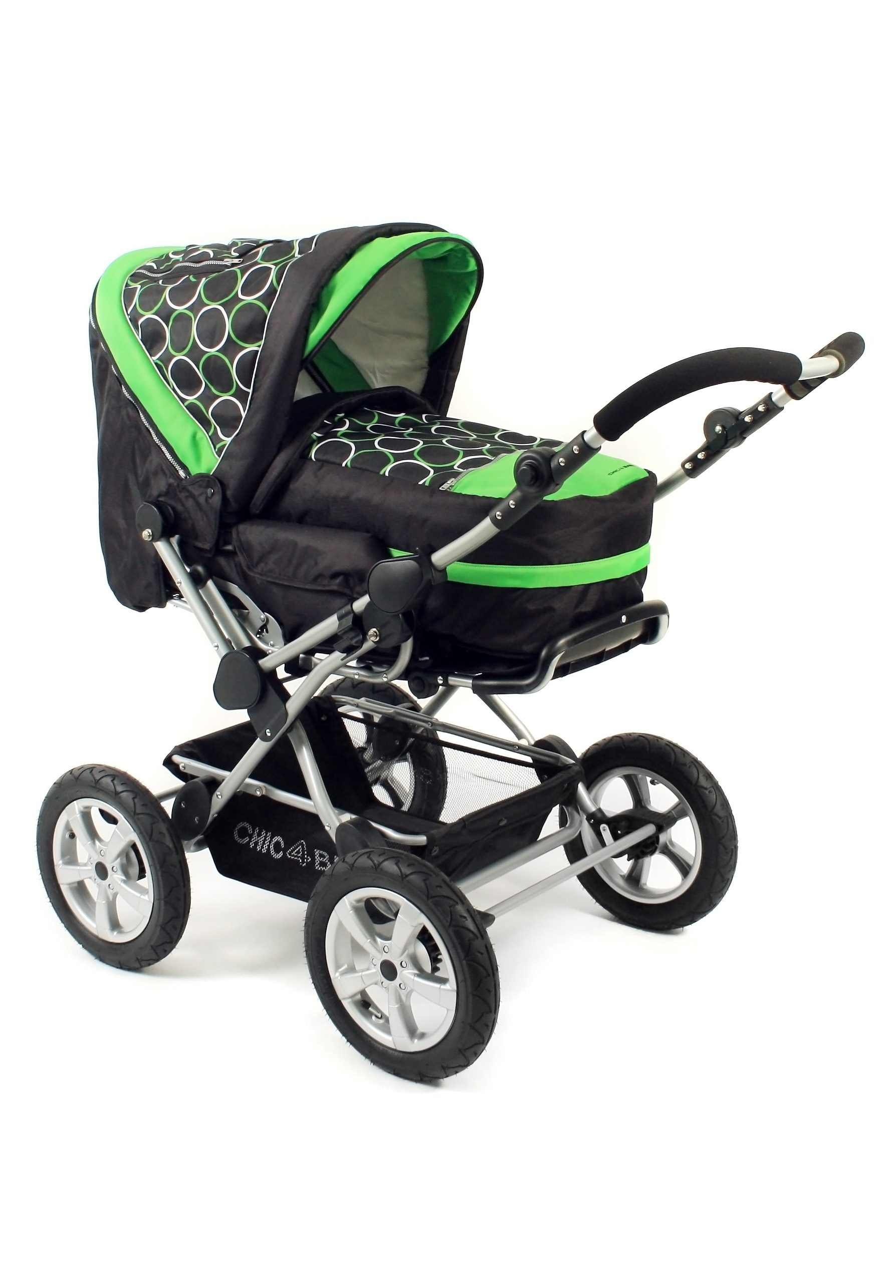 CHIC4BABY Kombi-Kinderwagen »Viva, Orbit green«, mit Lufträdern; Kinderwagen