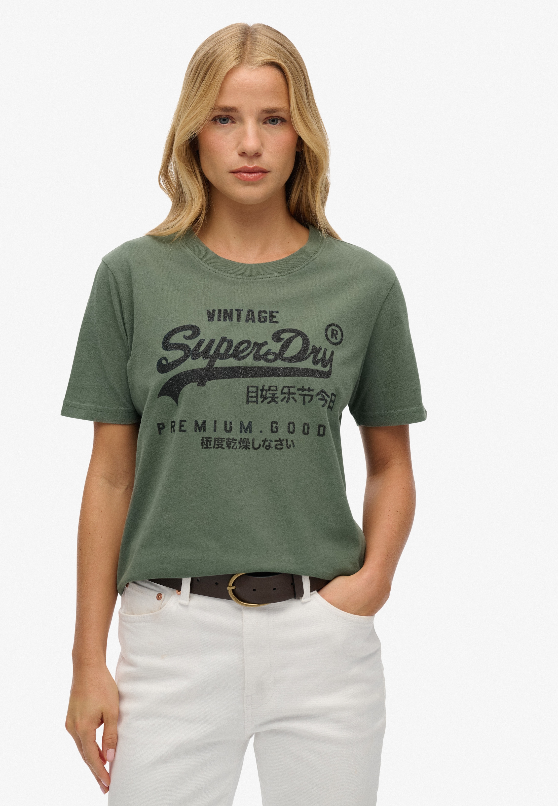Superdry Print-Shirt "EMBELLISHED VL RELAXED TEE" günstig online kaufen