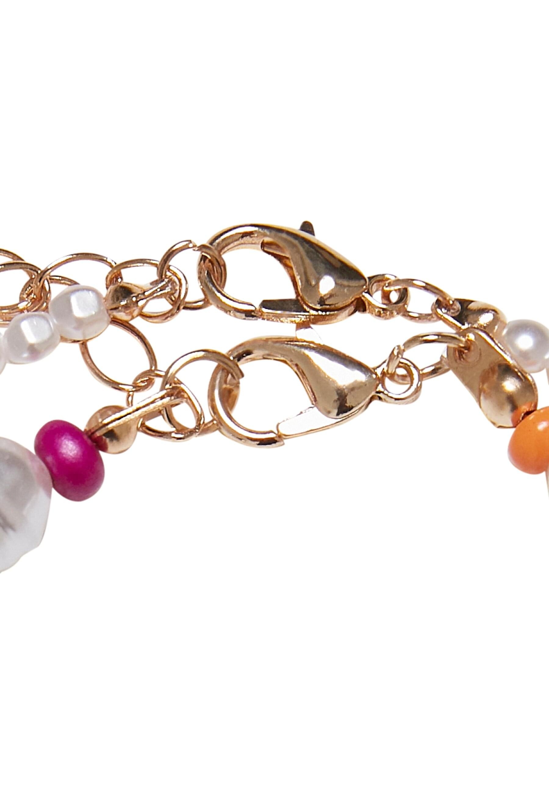 URBAN CLASSICS Fußkette »Urban Classics Unisex Various Pearl Layering Anklet«
