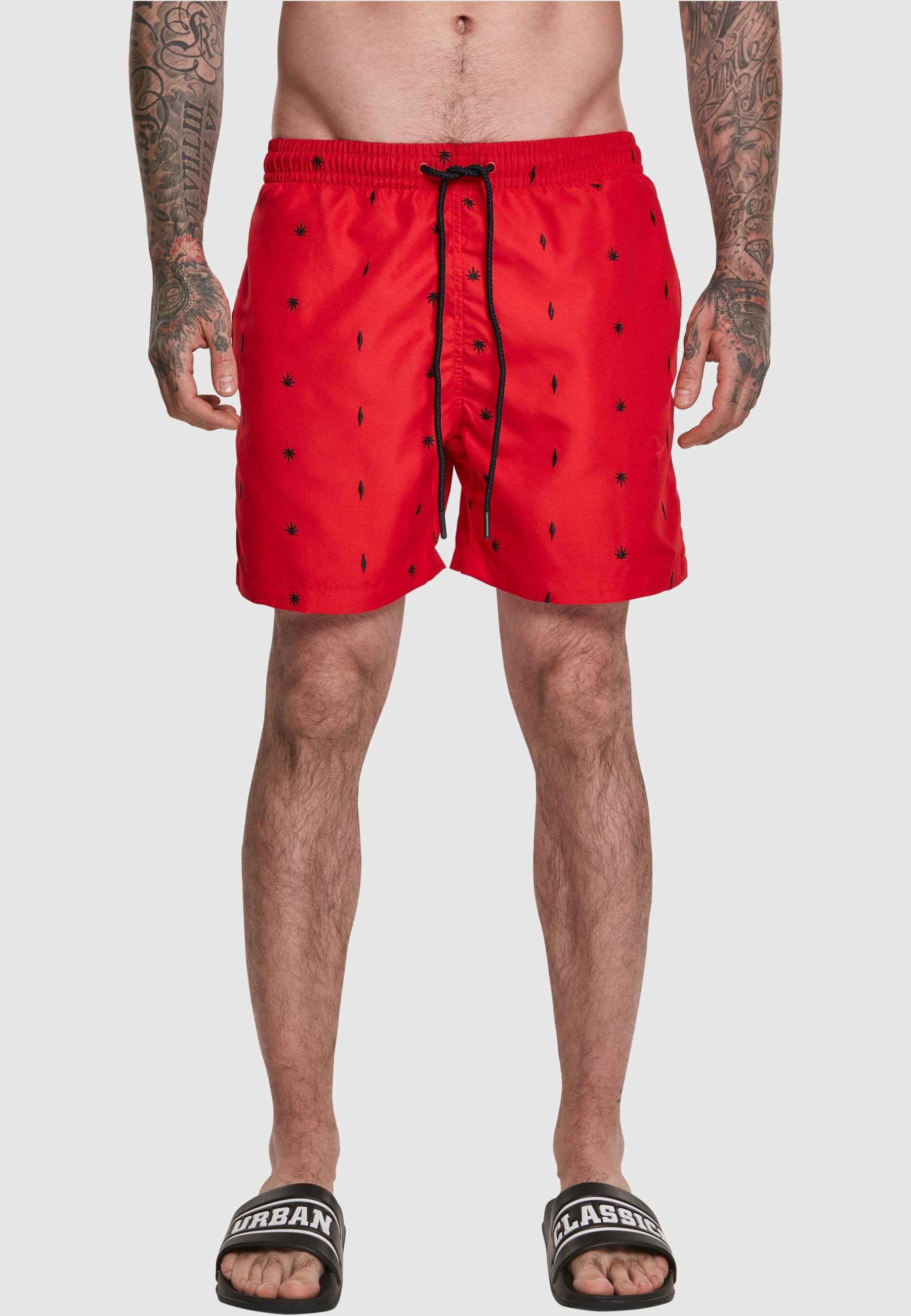 URBAN CLASSICS Badeshorts »Urban Classics Herren Embroidery Swim Shorts«