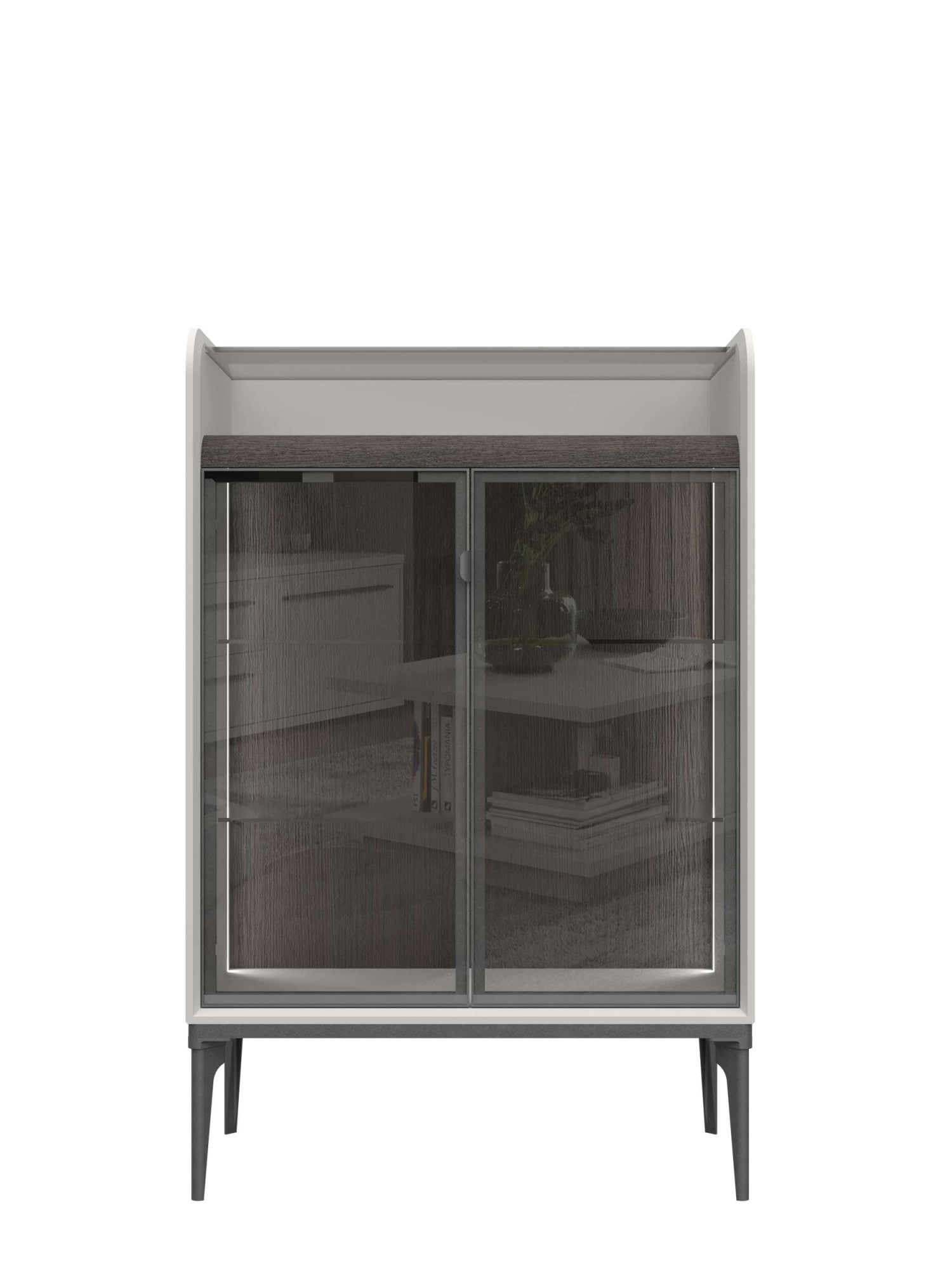 OTTO home Highboard »Sofy  Sideboard, Kommode, Anrichte, Schrank« UV lackiert, Soft Close Funktion, Metallgestell in Anthrazit Dekor