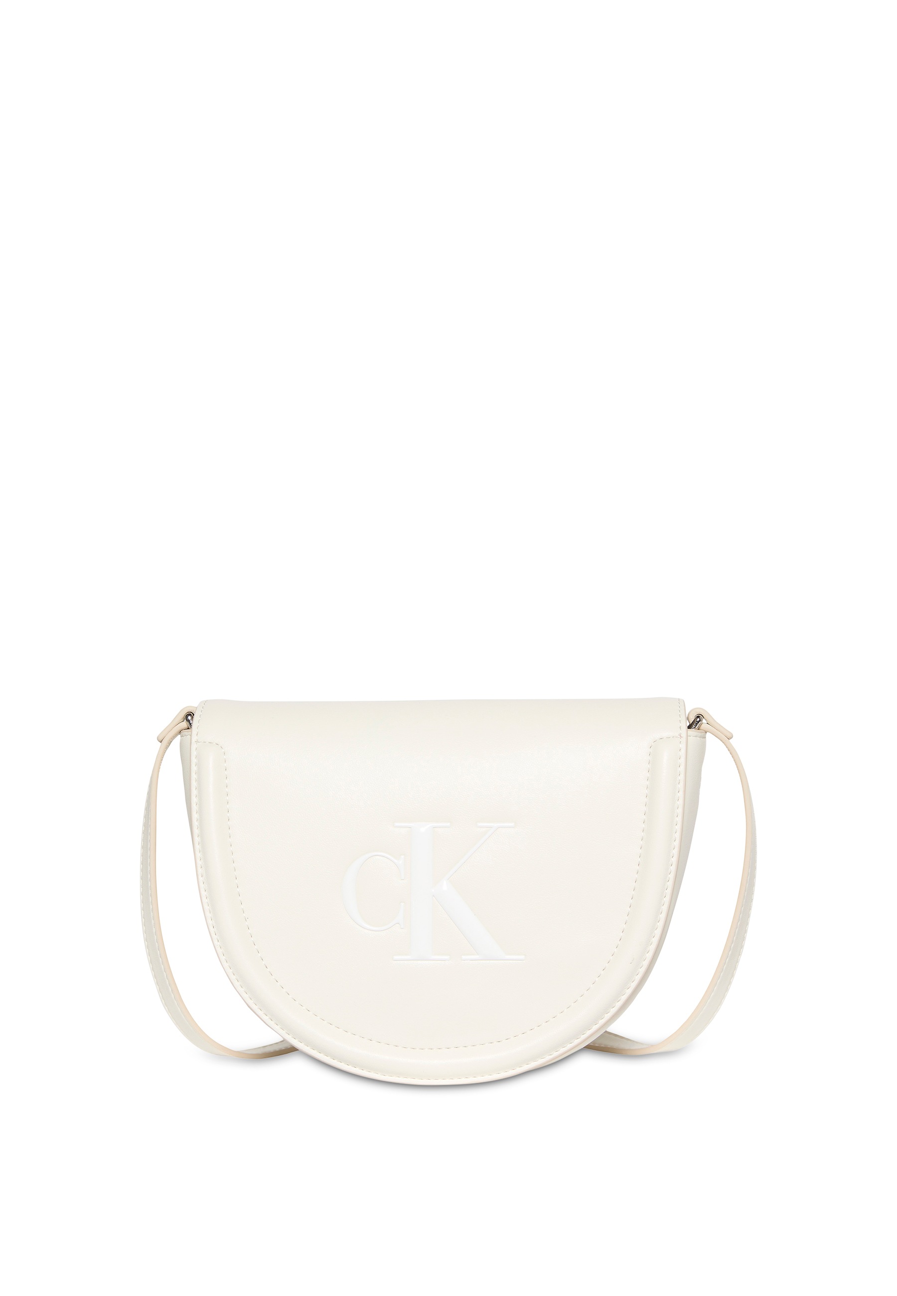 Calvin Klein Umhängetasche "RAISED CK SADDLE CROSSBODY" Damen Schultertasch günstig online kaufen