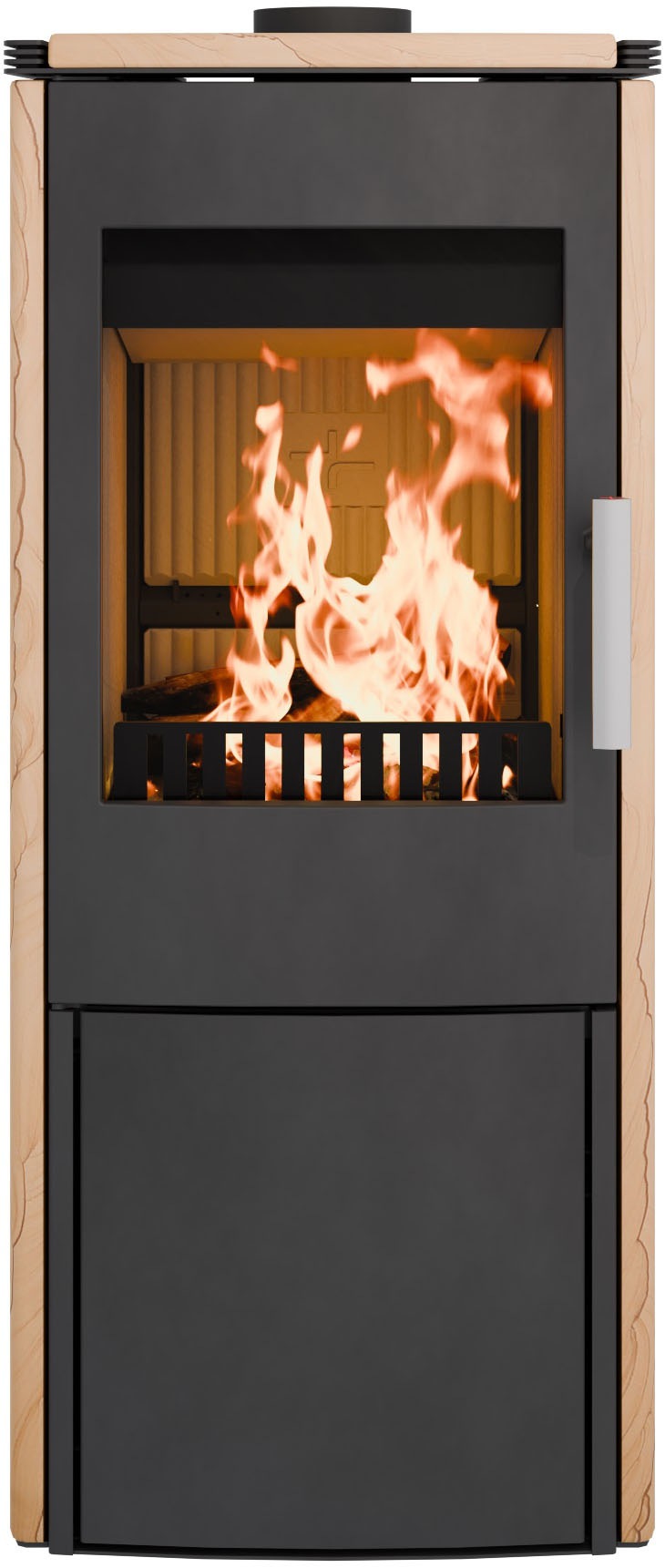 Haas + Sohn Kaminofen »MONTEGROTTO easy, tief-schwarz, Woodstone«