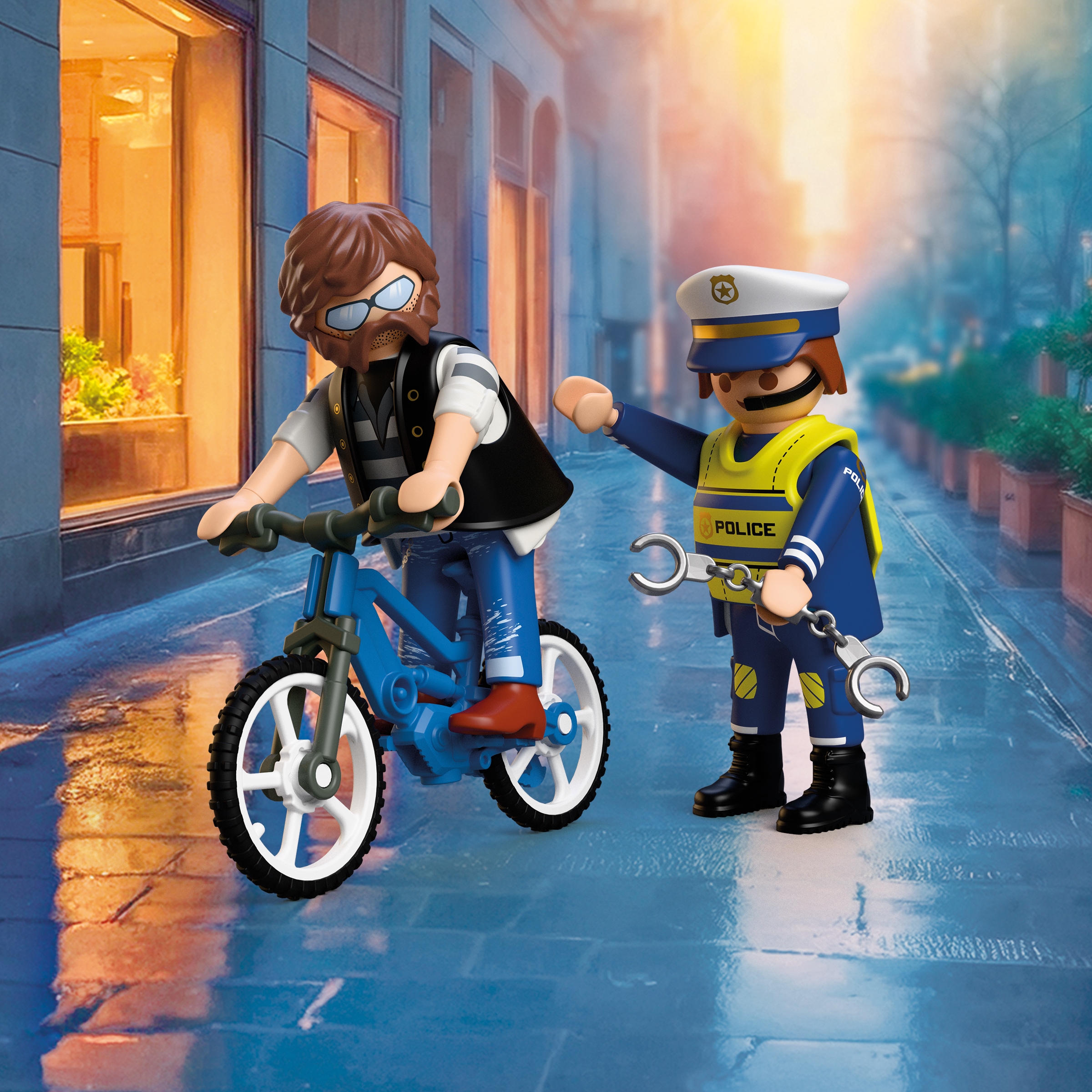 Playmobil® Konstruktions-Spielset »Fahrradraub (72076), City Action« Made in Europe