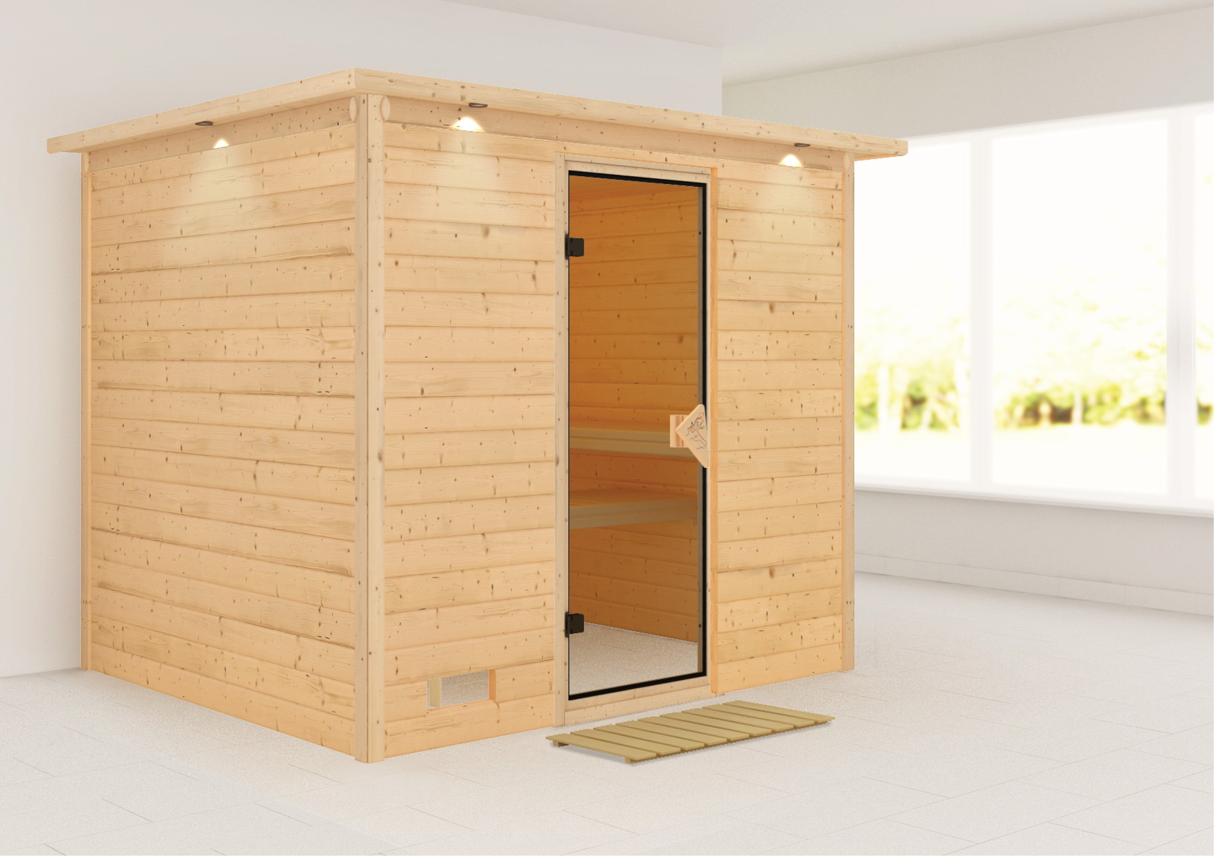 Karibu Sauna "Soraja" Set, ohne Ofen
