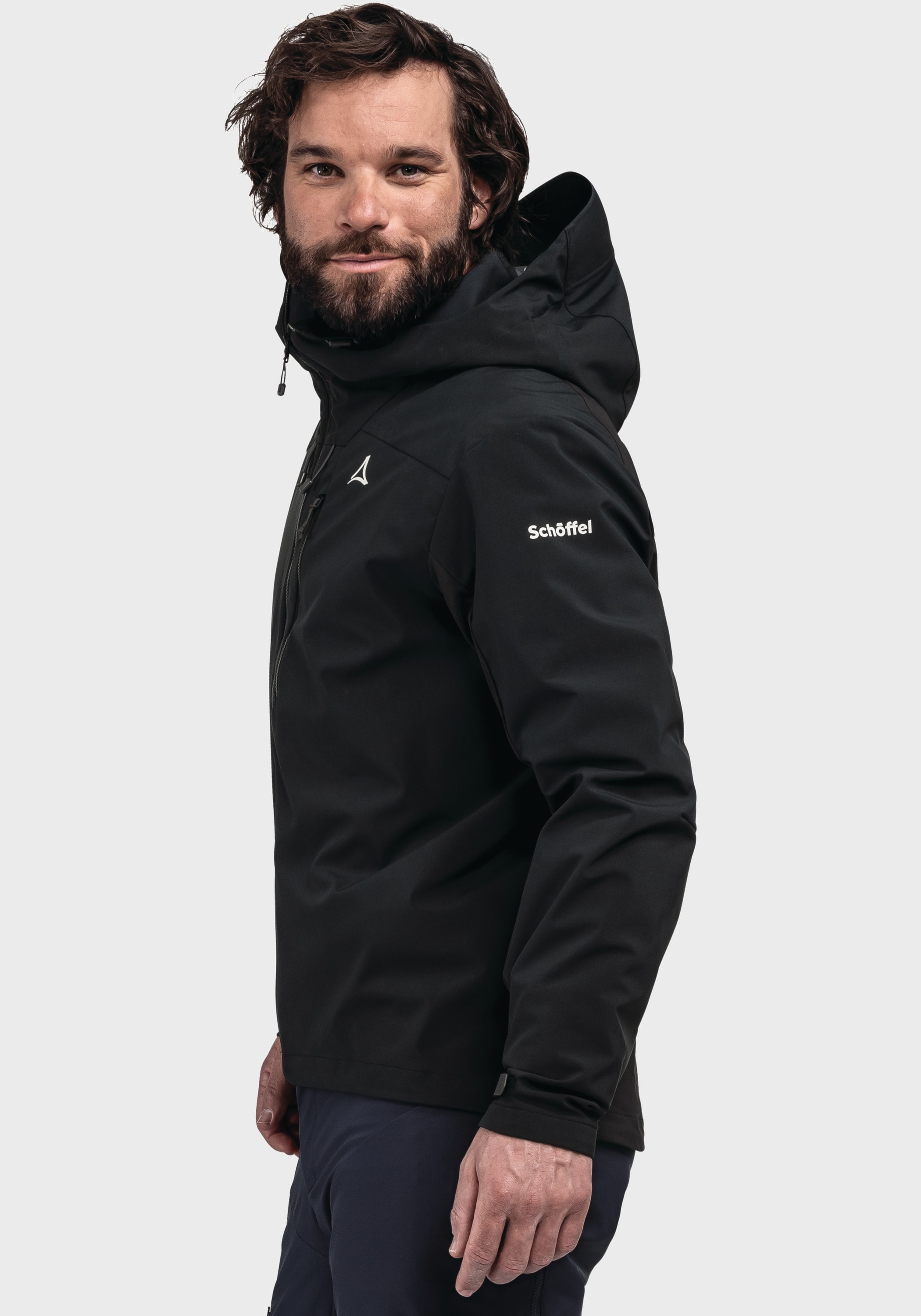 Schöffel Outdoorjacke »Bike Hybrid Jk Style Salza MNS«, mit Kapuze