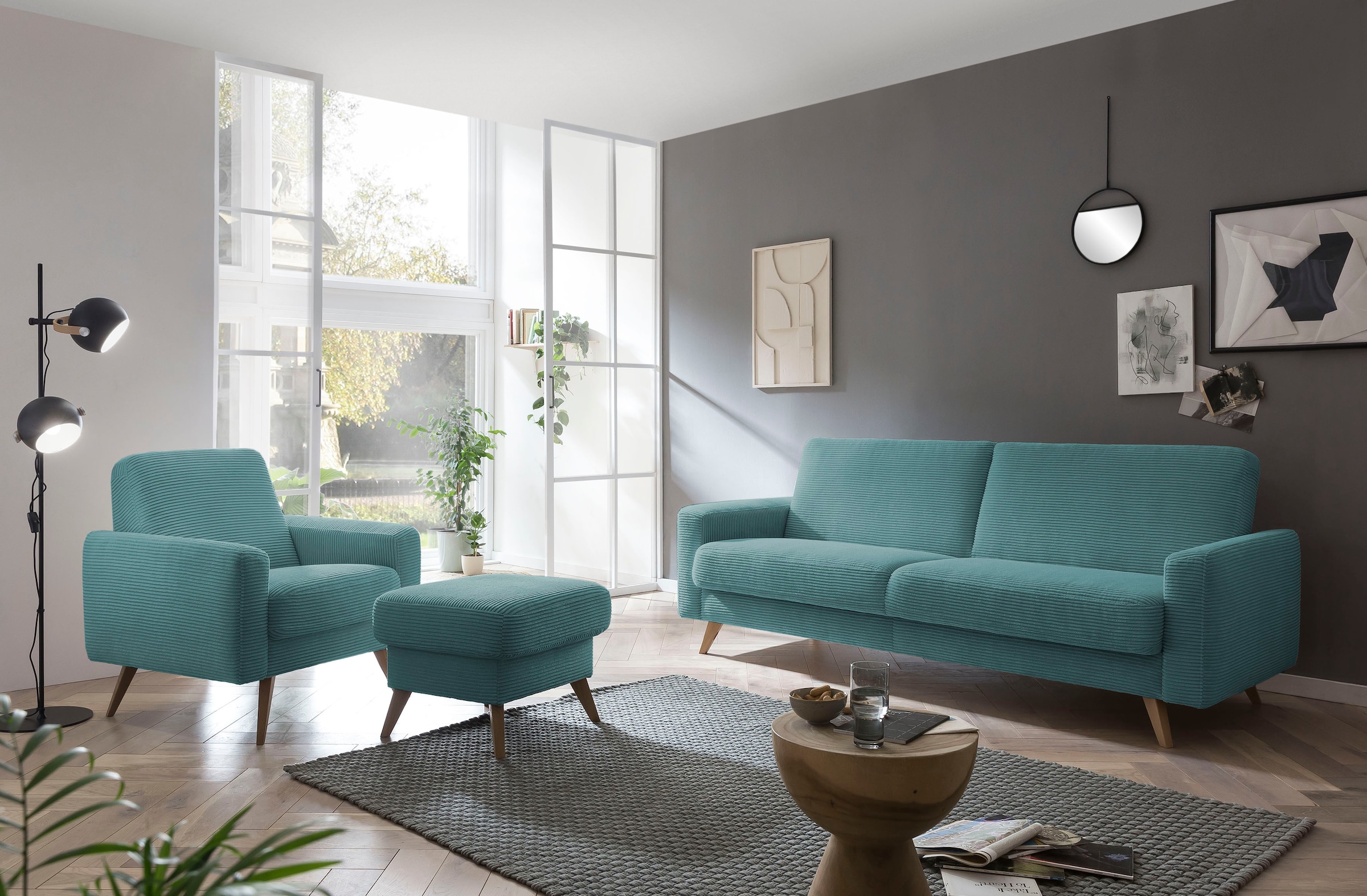 exxpo - sofa Bettfunktion Bettkasten bestellen und 3-Sitzer »Samso«, BAUR | fashion Inklusive