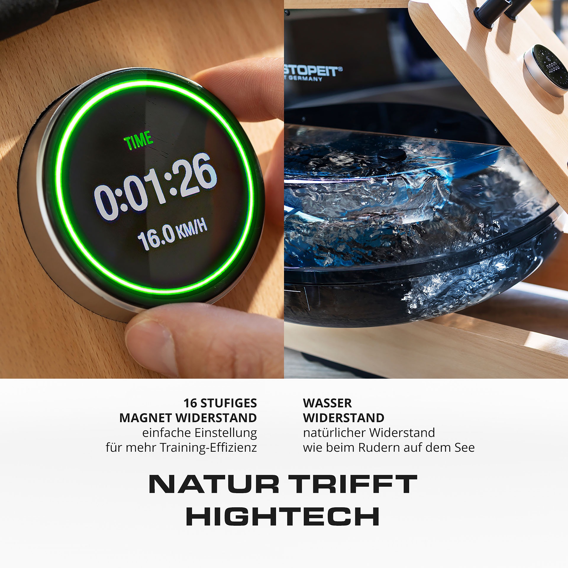Christopeit Sport® Ruderzugmaschine »WP 5000«, Testsieger Stiftung Warentest Ausgabe 1/2025, Rudermaschine