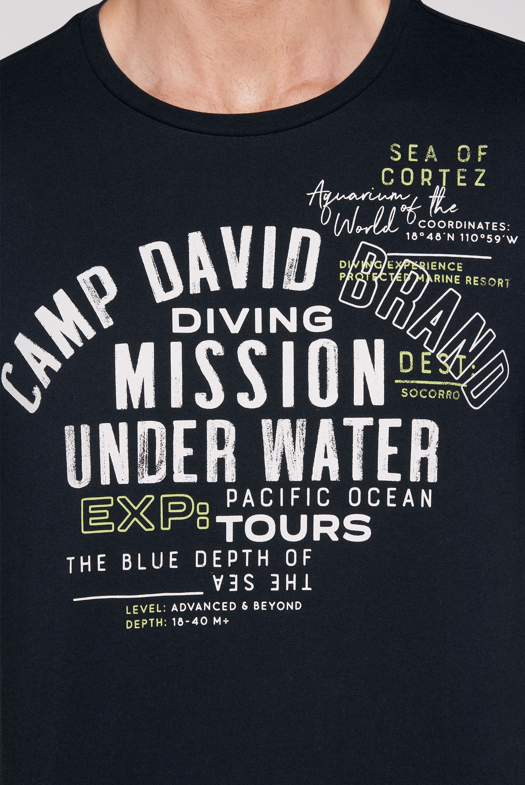 CAMP DAVID Rundhalsshirt, mit Baumwolle