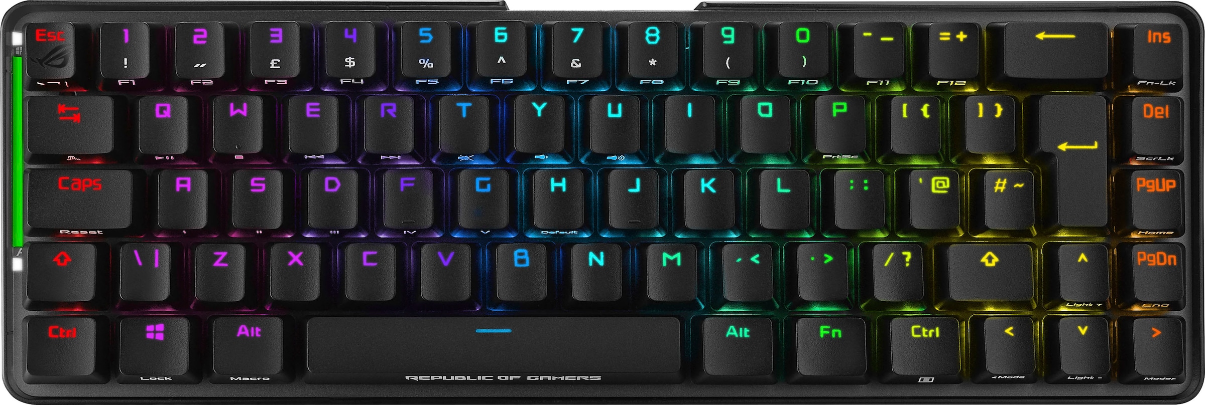 Asus Gaming-Tastatur »ROG Falchion«, (Multimedia-Tasten-Windows-Sperrtaste-Makrotasten-Fn-Tasten-Profil-Speicher-USB-Anschluss)