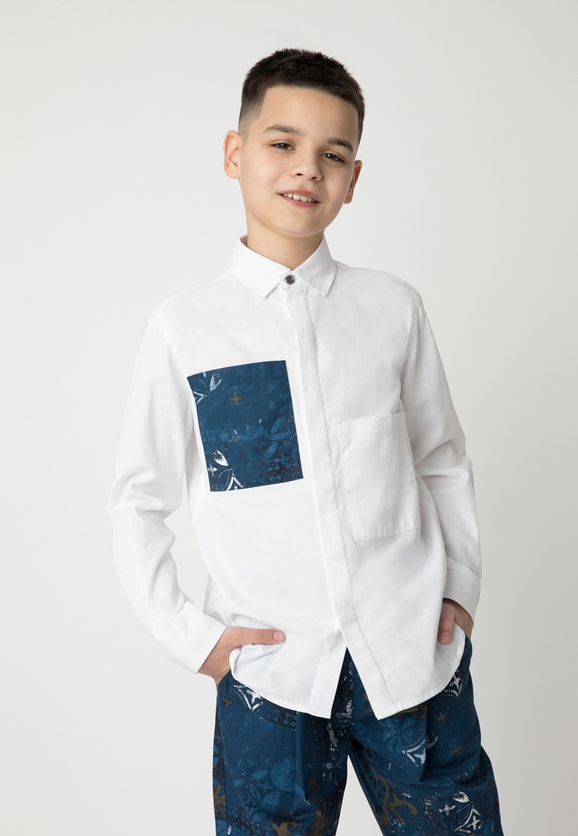 GIORDANO junior Langarmhemd, mit aufgesetzten | kaufen Taschen BAUR