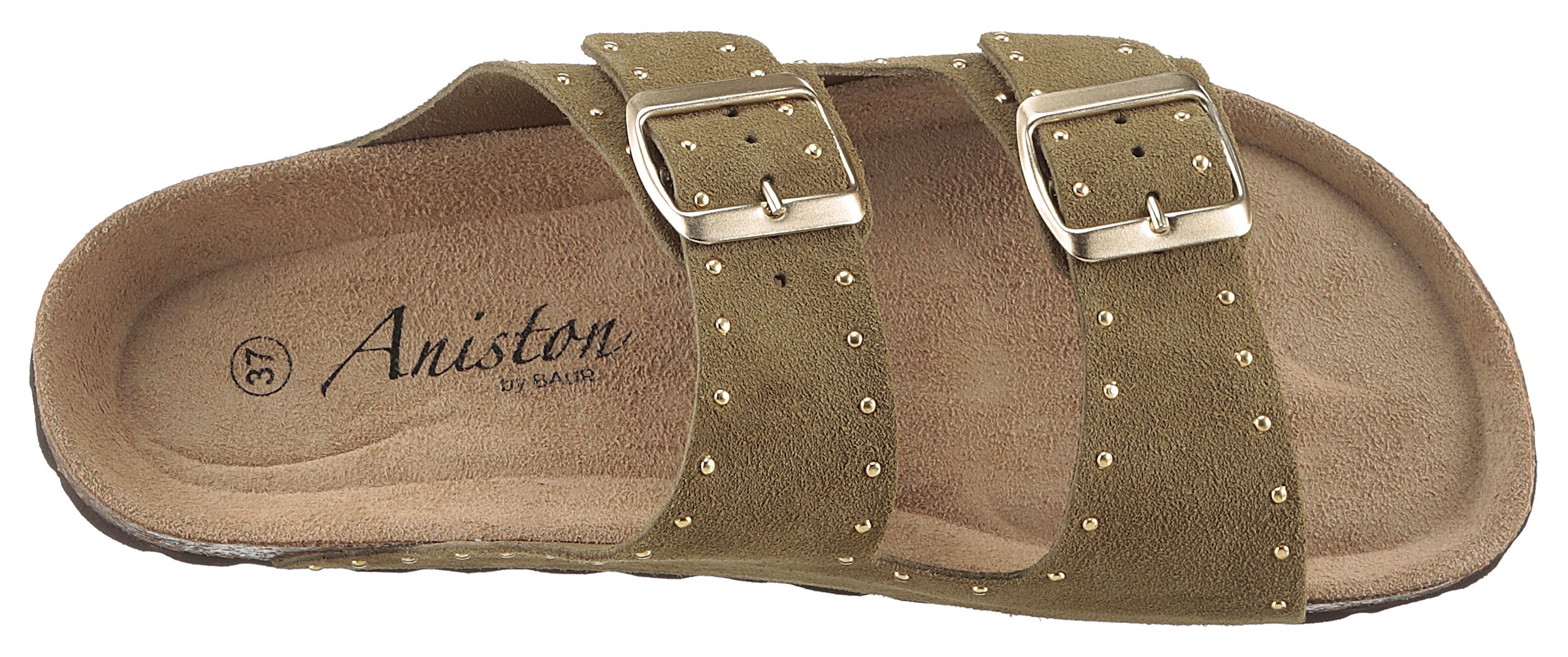 Aniston SHOES Pantolette, Sommerschuh, Strandschuh, Nieten - NEUE KOLLEKTION