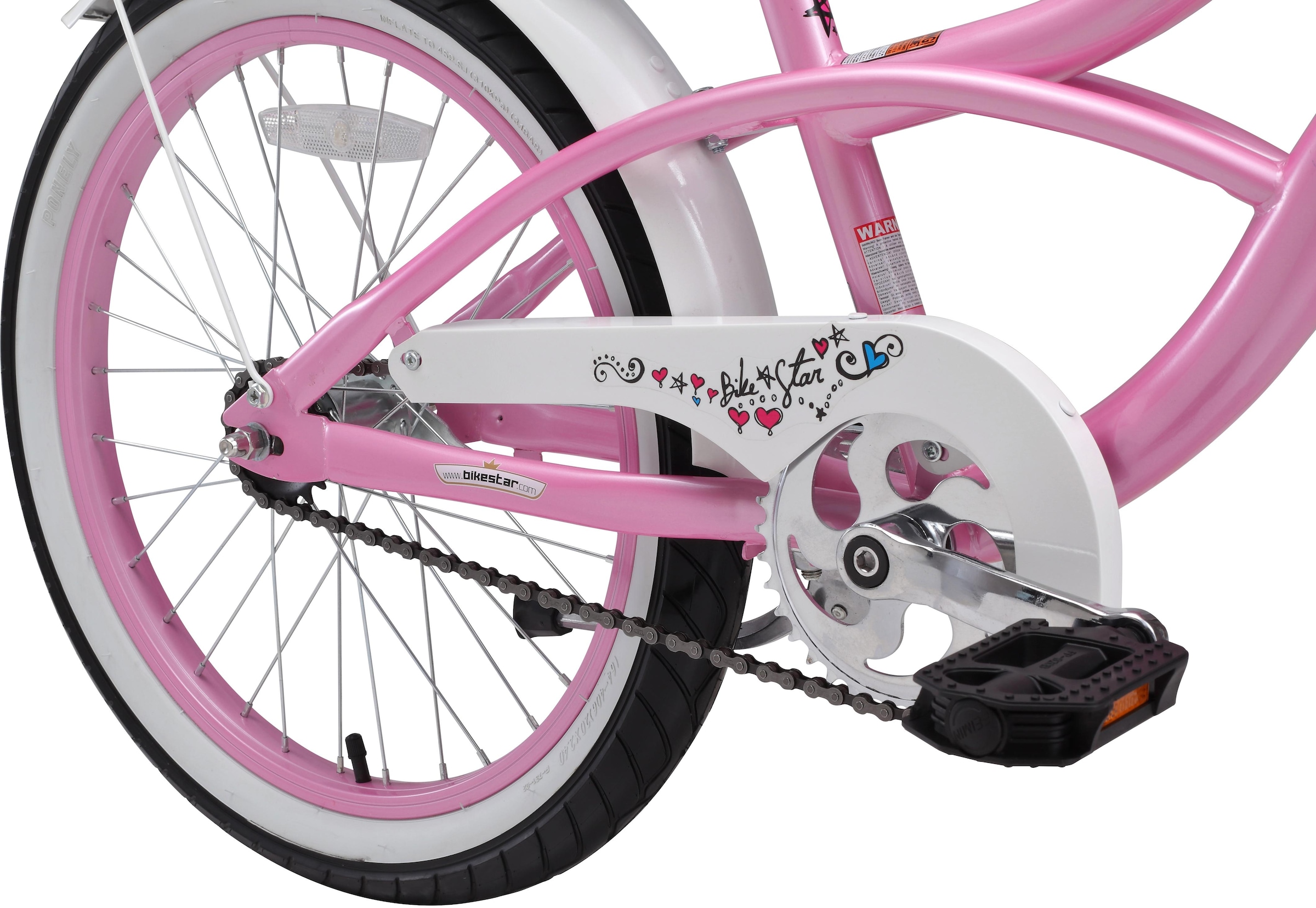 Bikestar Jugendfahrrad »Cruiser«, 1 Gang, für Damen