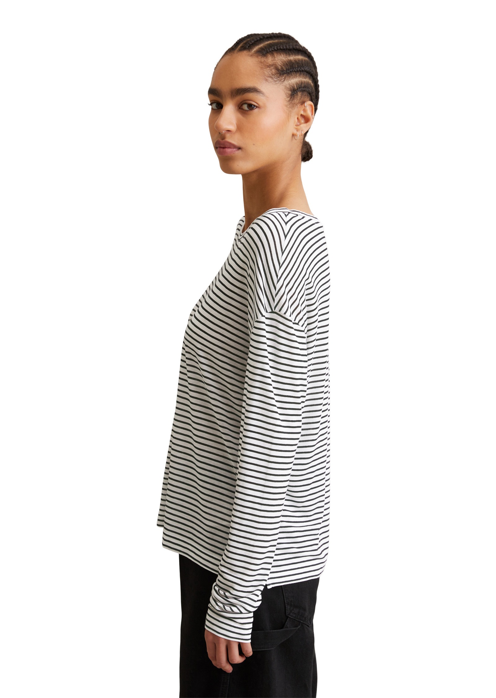 Marc OPolo DENIM Langarmshirt "aus weichem Viskose-Jersey" günstig online kaufen