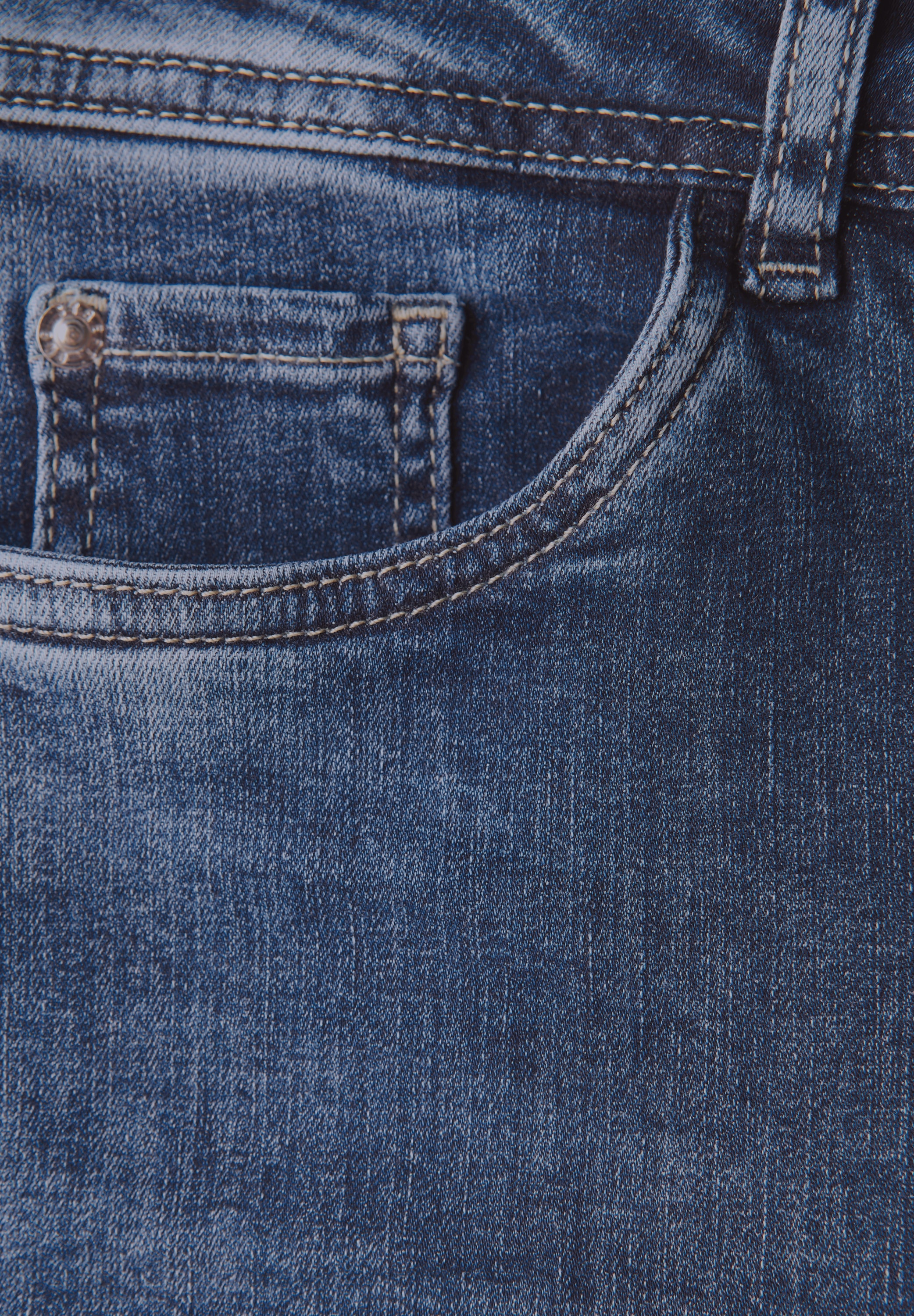 STREET ONE Slim-fit-Jeans, Middle Waist