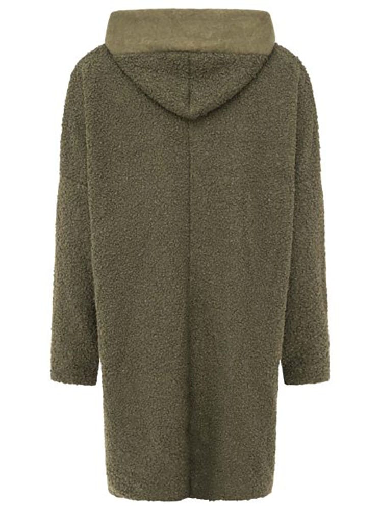 Zwillingsherz Kurzmantel »"Neon"« aus Teddystoff mit Kapuze, Reißverschluss und Taschen